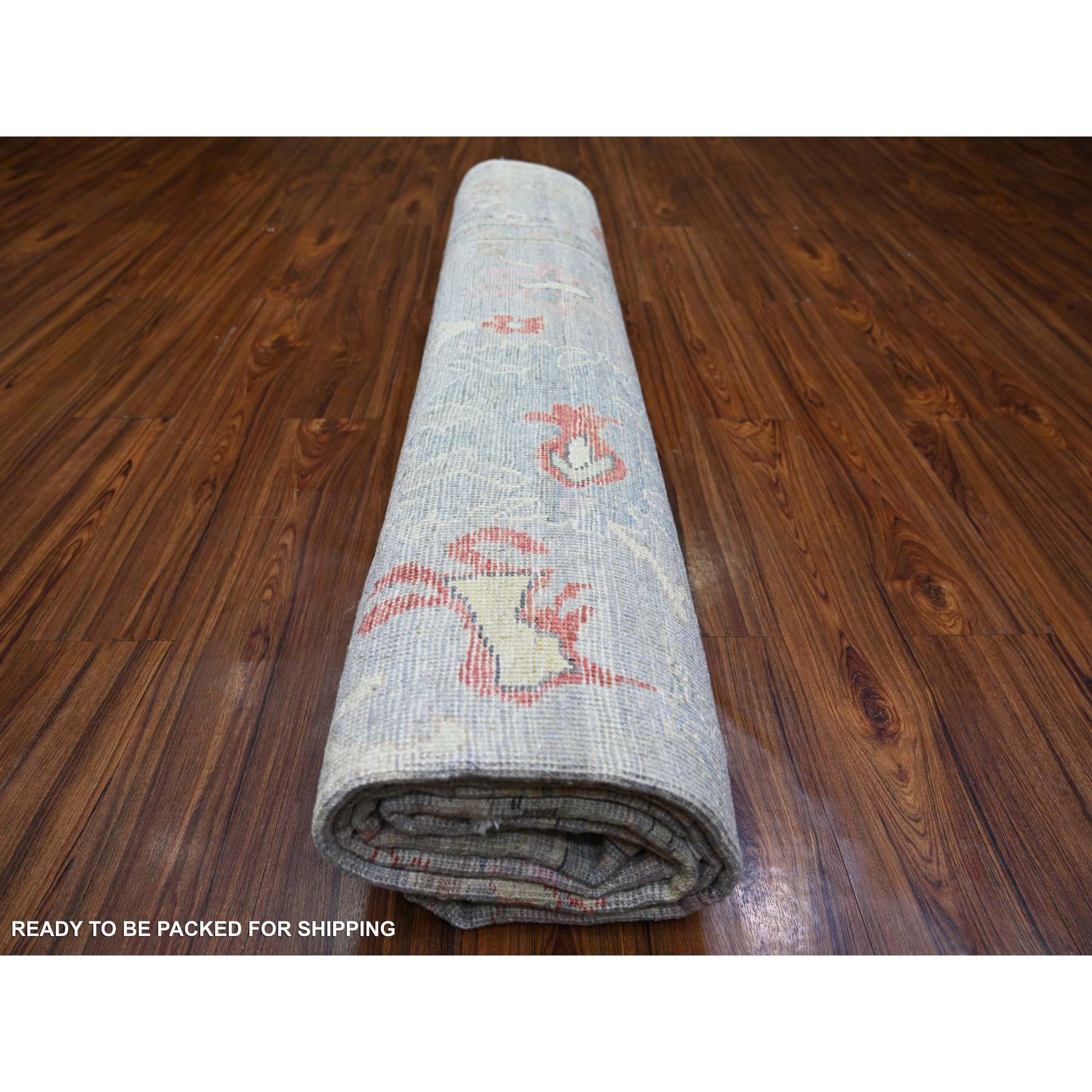 Oushak-And-Peshawar-Hand-Knotted-Rug-370860