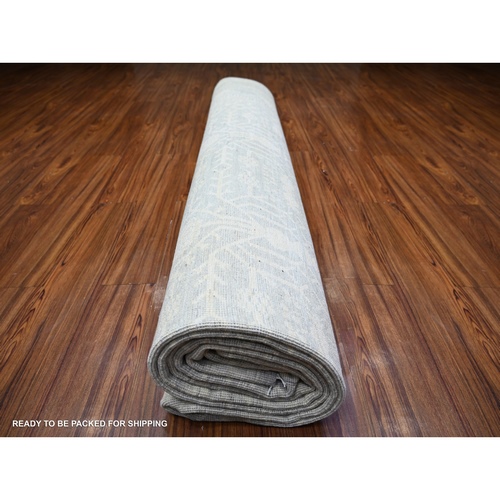 Oushak-And-Peshawar-Hand-Knotted-Rug-370885