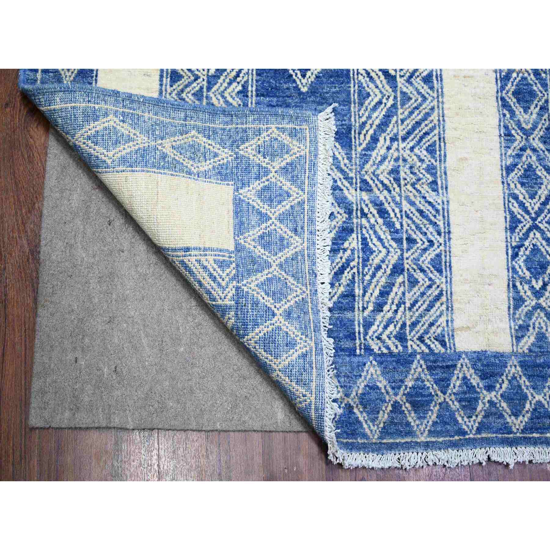 Oushak-And-Peshawar-Hand-Knotted-Rug-370905