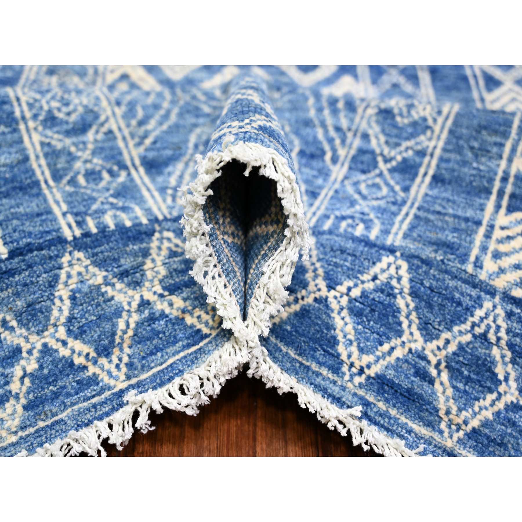 Oushak-And-Peshawar-Hand-Knotted-Rug-370905