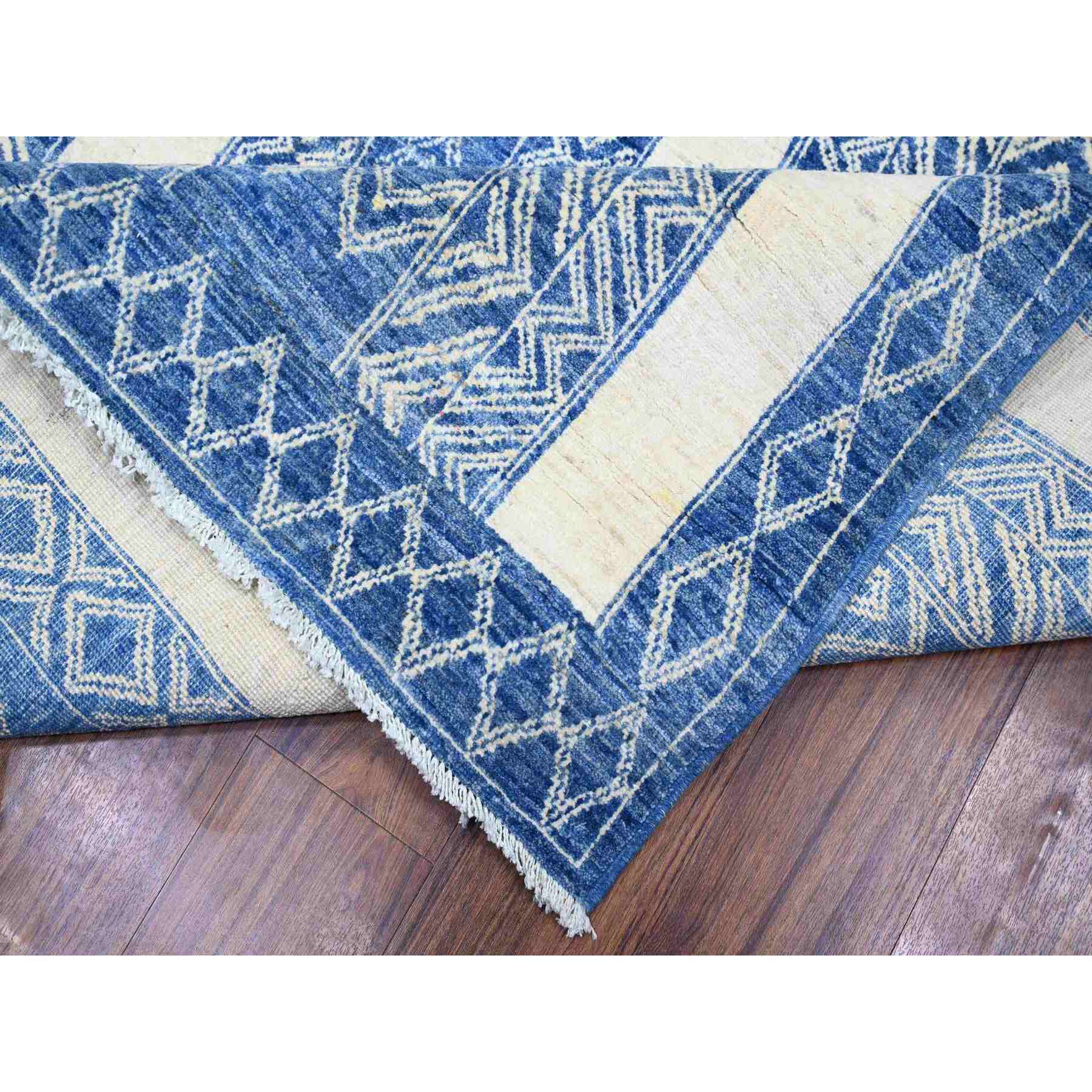 Oushak-And-Peshawar-Hand-Knotted-Rug-370905