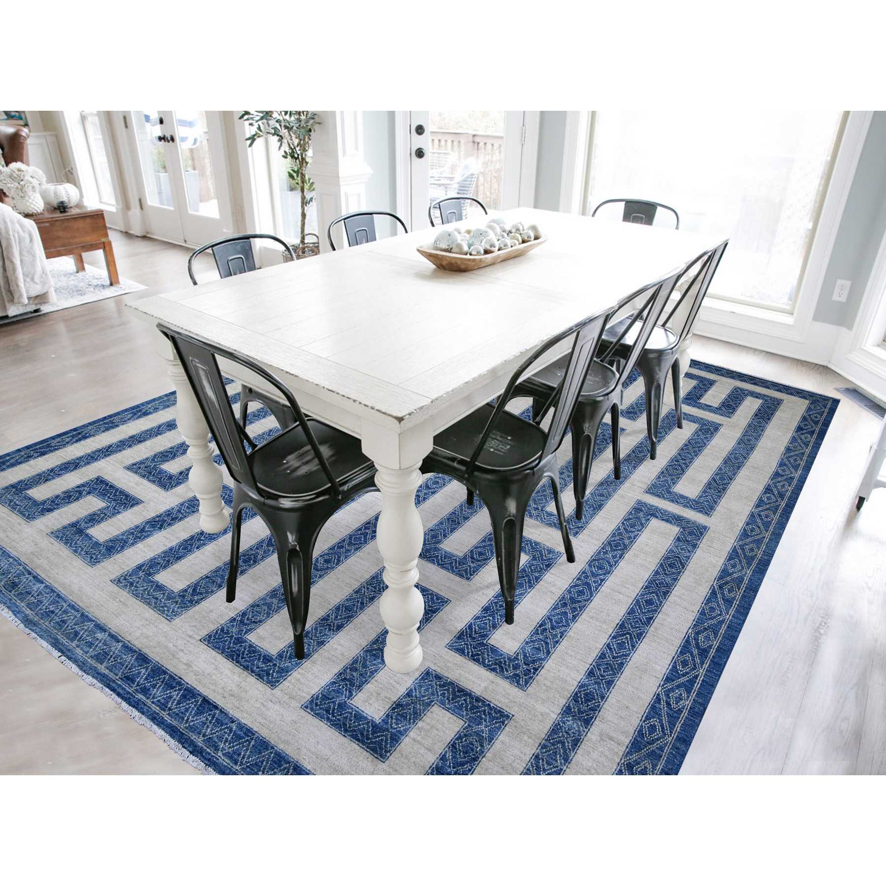 Oushak-And-Peshawar-Hand-Knotted-Rug-370925