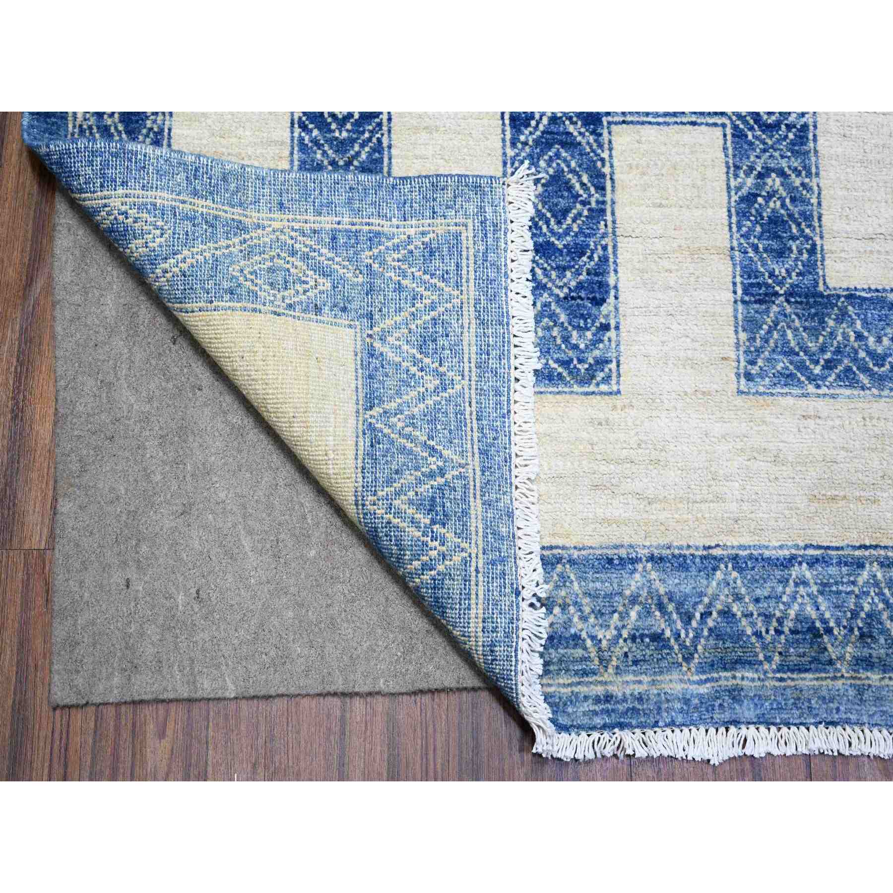 Oushak-And-Peshawar-Hand-Knotted-Rug-370925