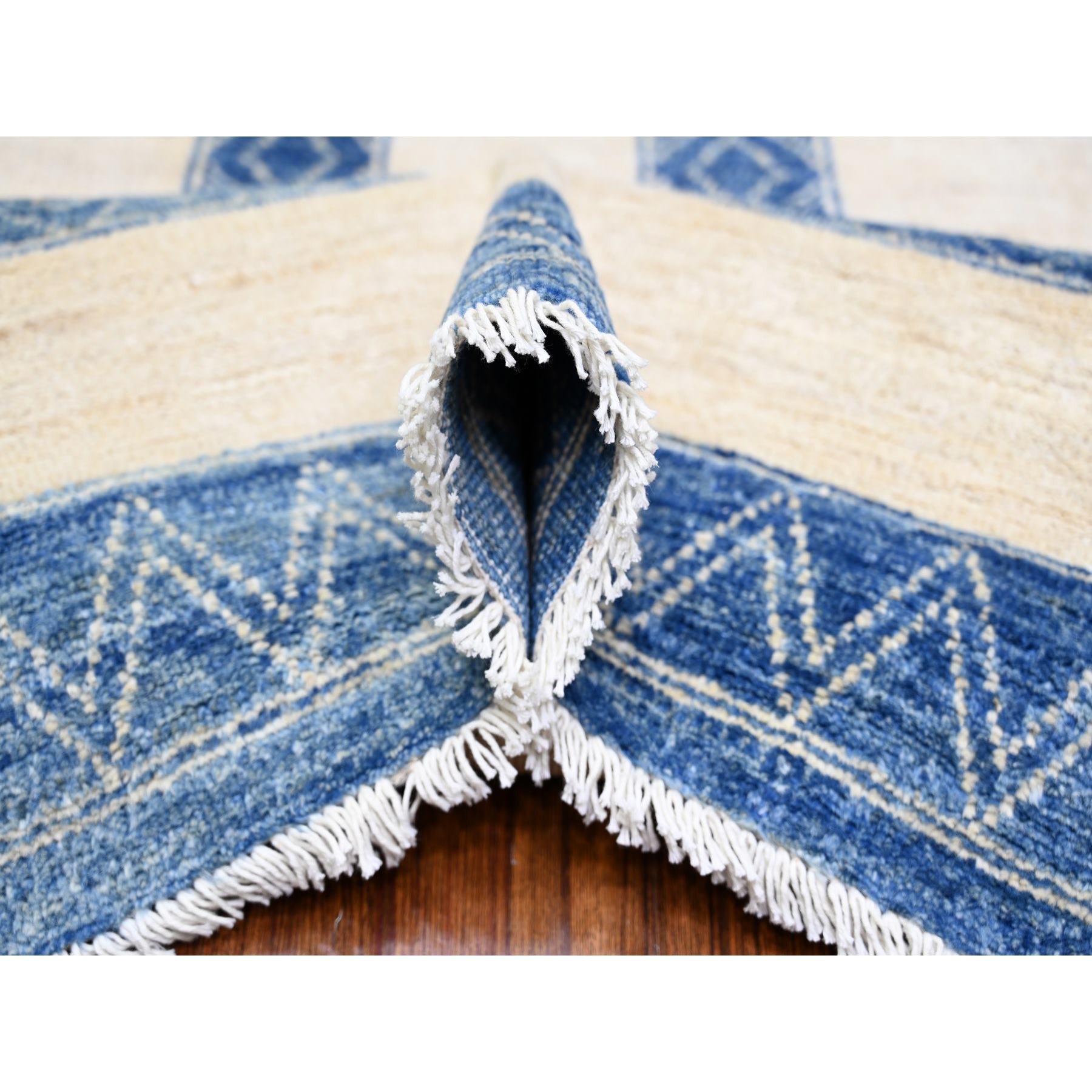 Oushak-And-Peshawar-Hand-Knotted-Rug-370925