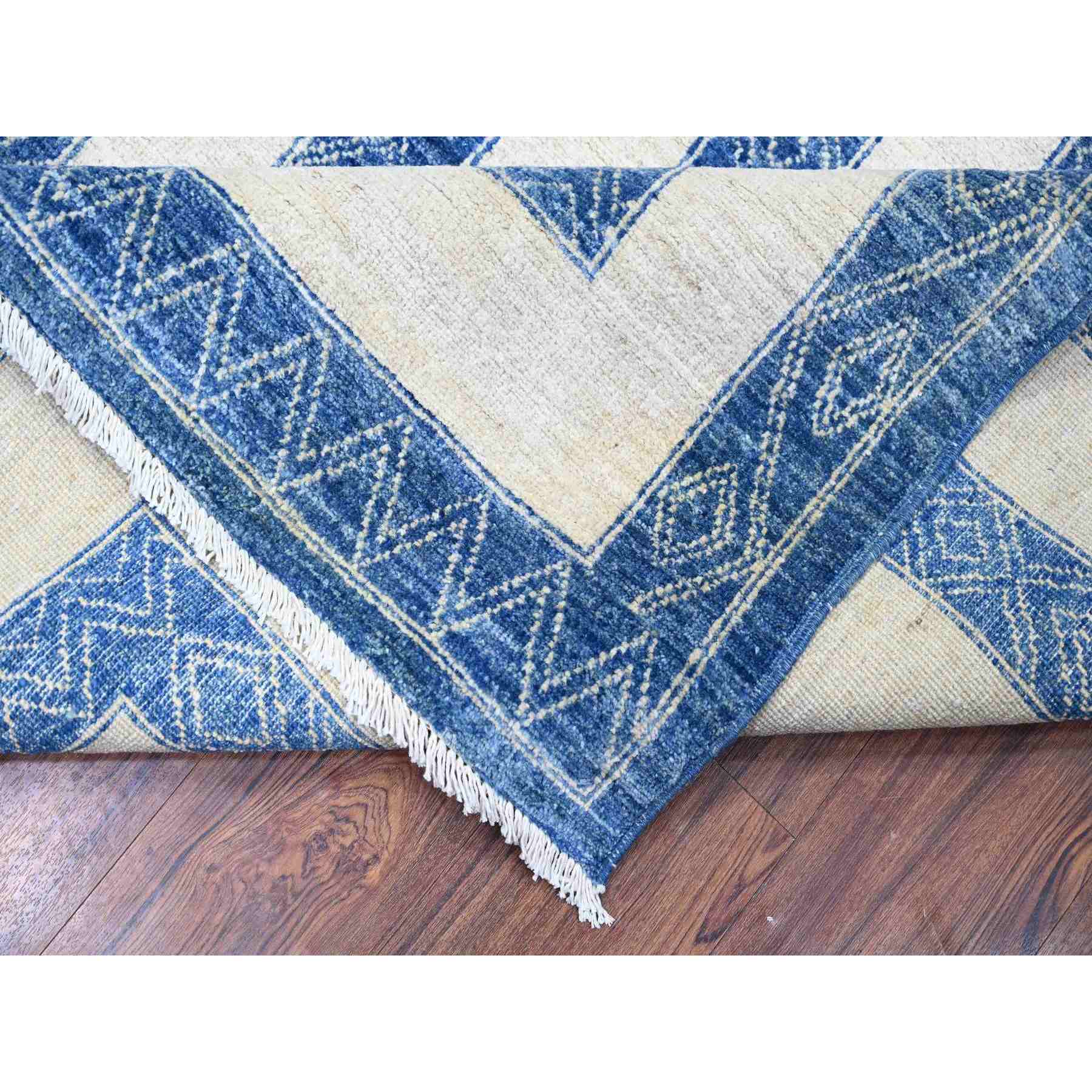 Oushak-And-Peshawar-Hand-Knotted-Rug-370925