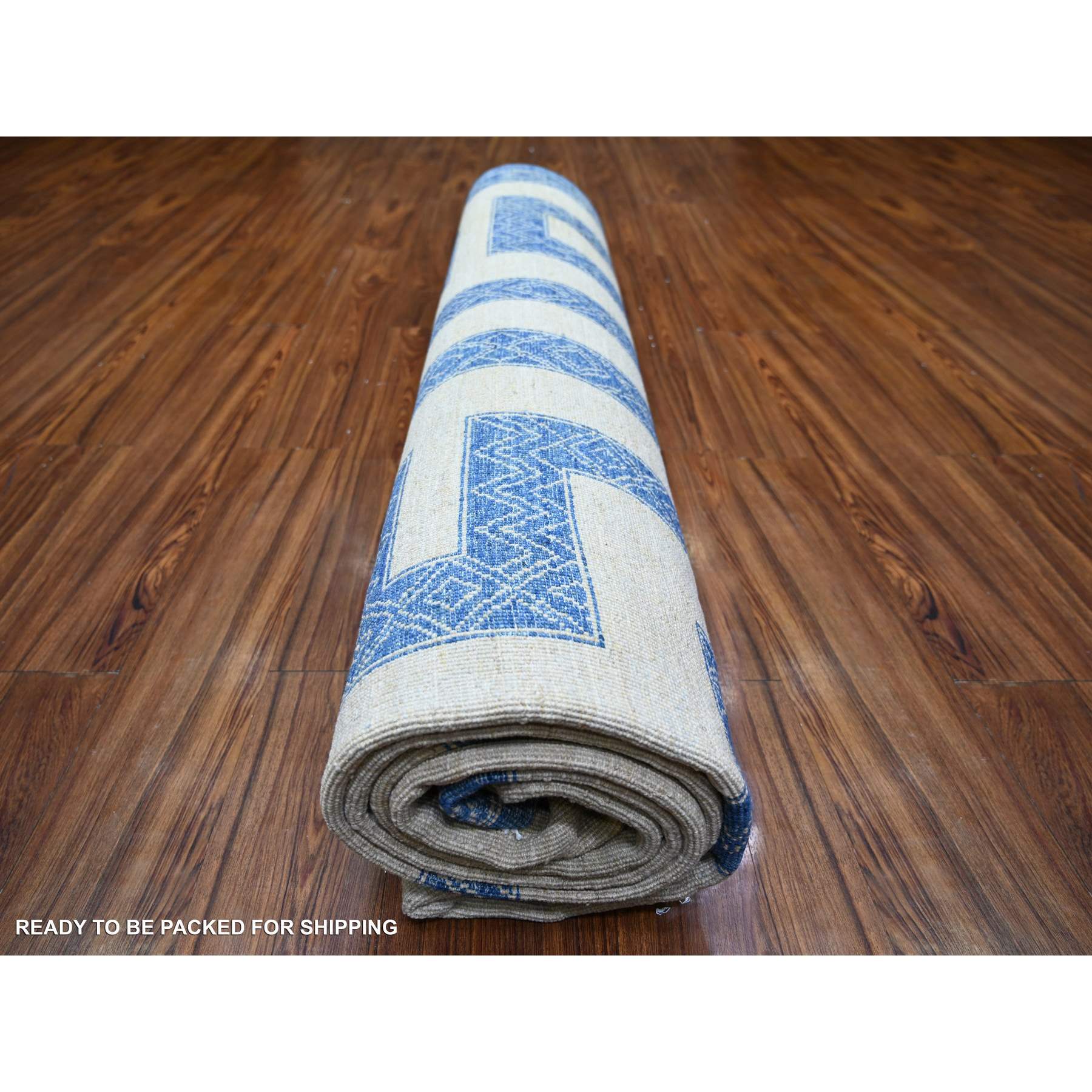 Oushak-And-Peshawar-Hand-Knotted-Rug-370925