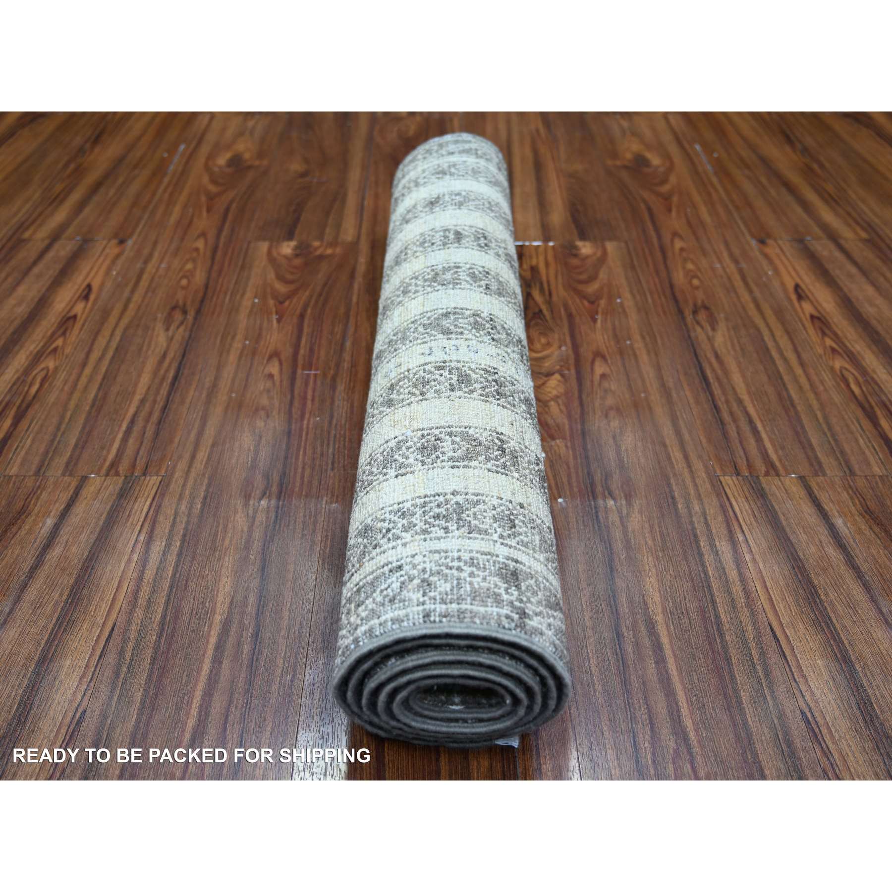 Oushak-And-Peshawar-Hand-Knotted-Rug-371295
