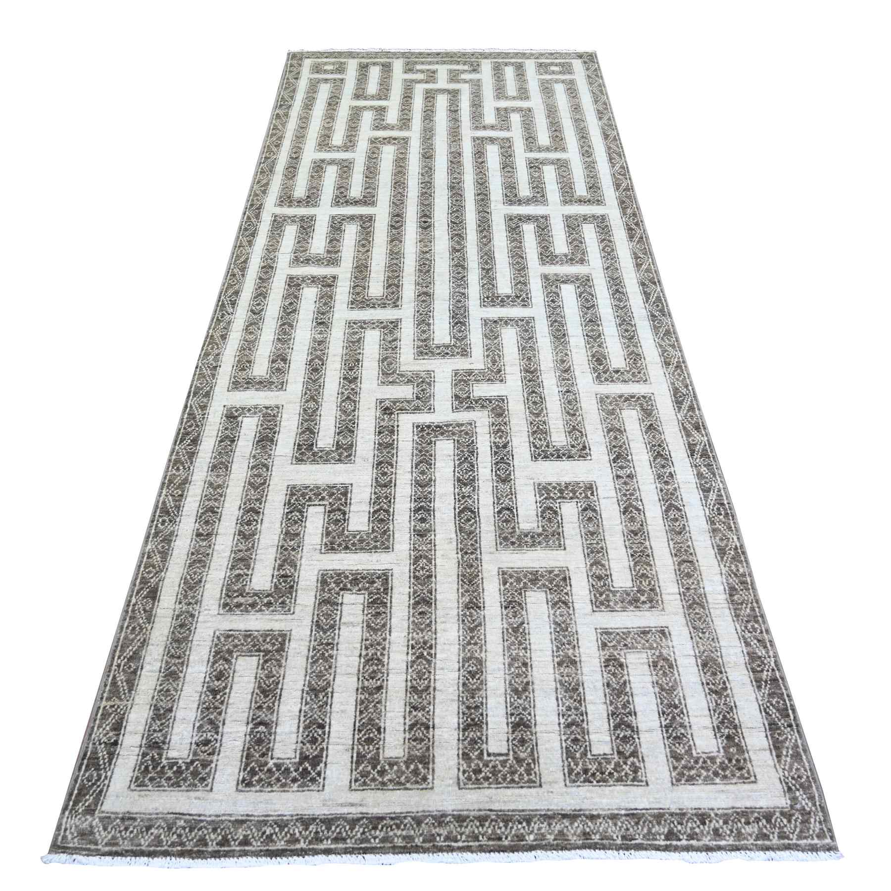 Oushak-And-Peshawar-Hand-Knotted-Rug-371315