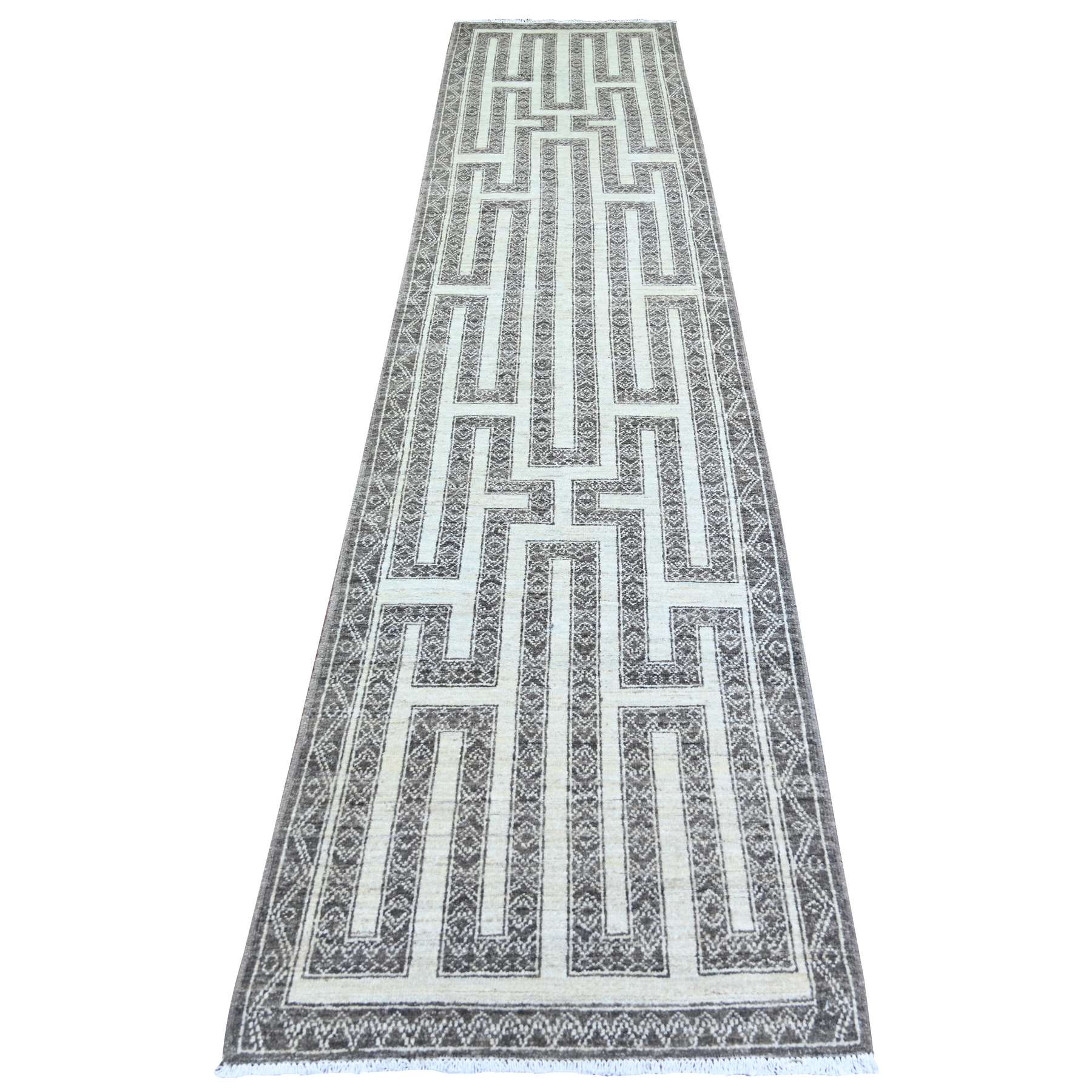 Oushak-And-Peshawar-Hand-Knotted-Rug-371420