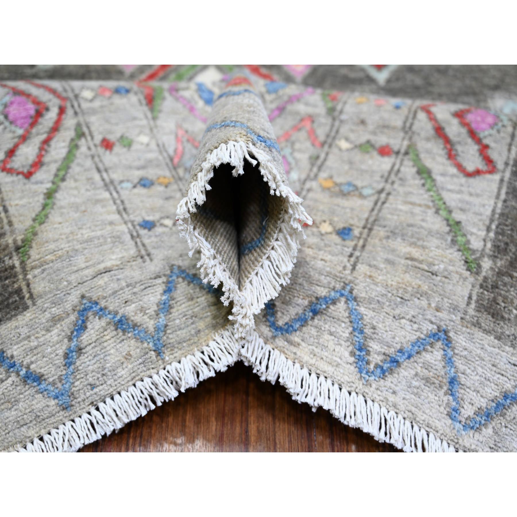 Oushak-And-Peshawar-Hand-Knotted-Rug-371645