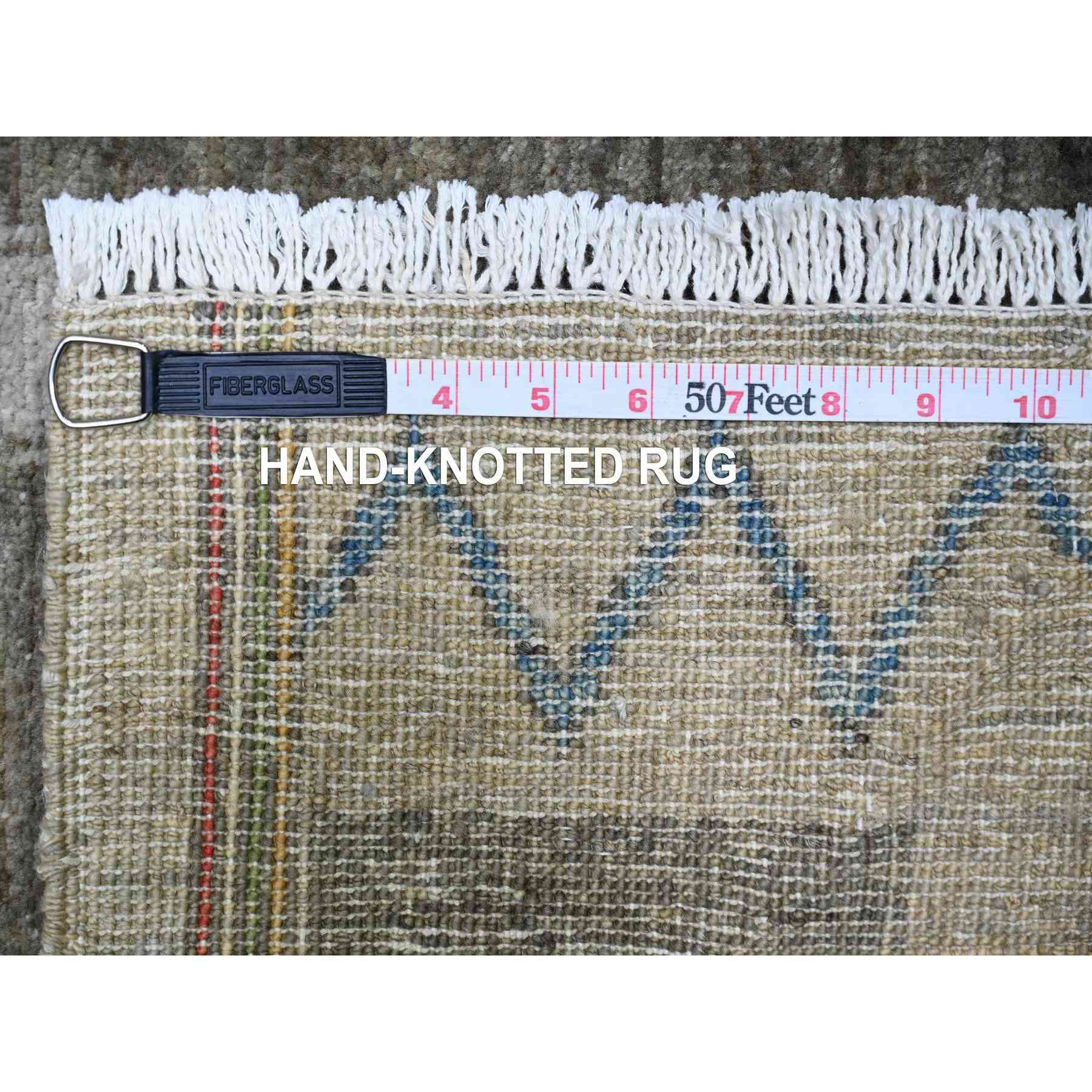 Oushak-And-Peshawar-Hand-Knotted-Rug-371645