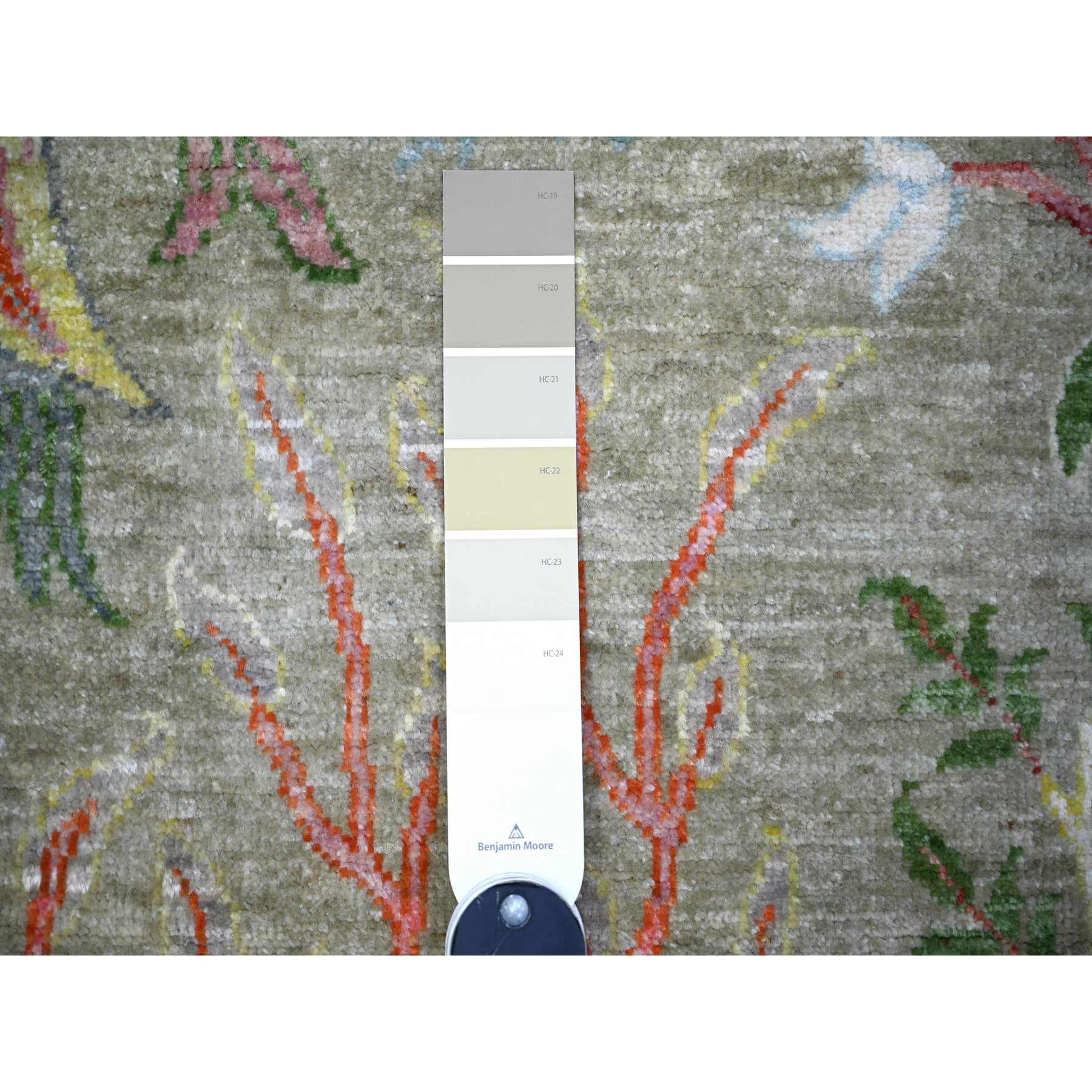 Oushak-And-Peshawar-Hand-Knotted-Rug-371735