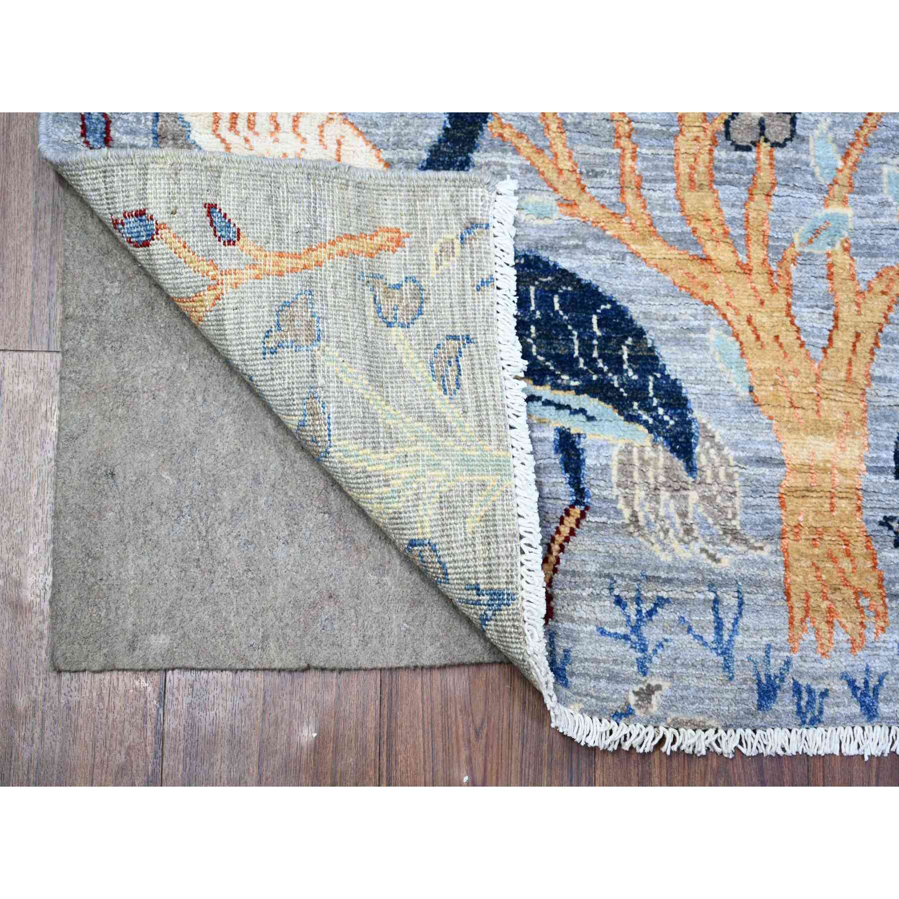 Oushak-And-Peshawar-Hand-Knotted-Rug-371820