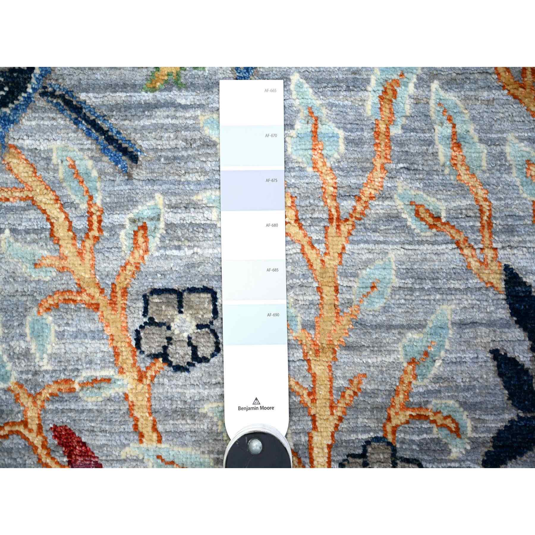 Oushak-And-Peshawar-Hand-Knotted-Rug-371820