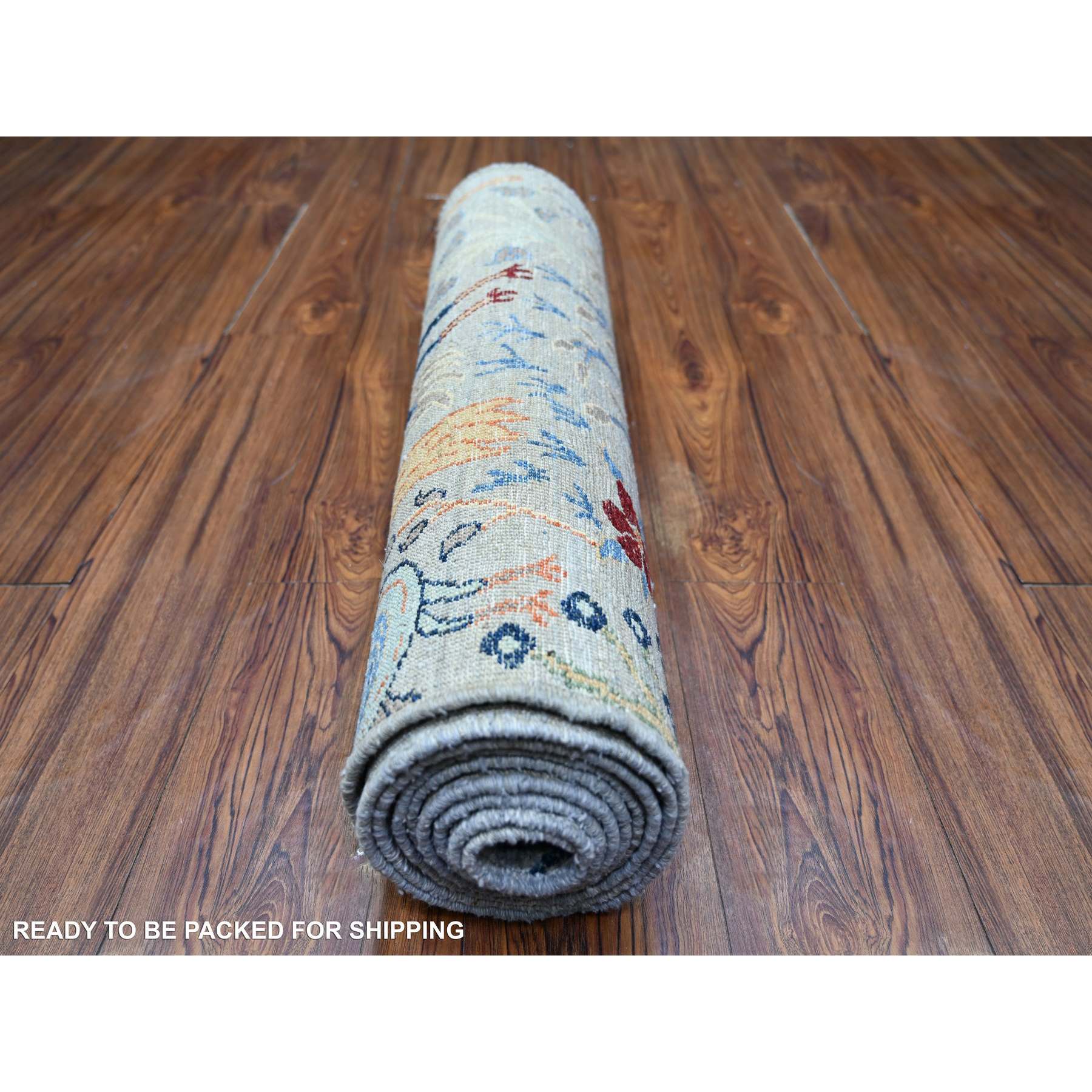 Oushak-And-Peshawar-Hand-Knotted-Rug-371820