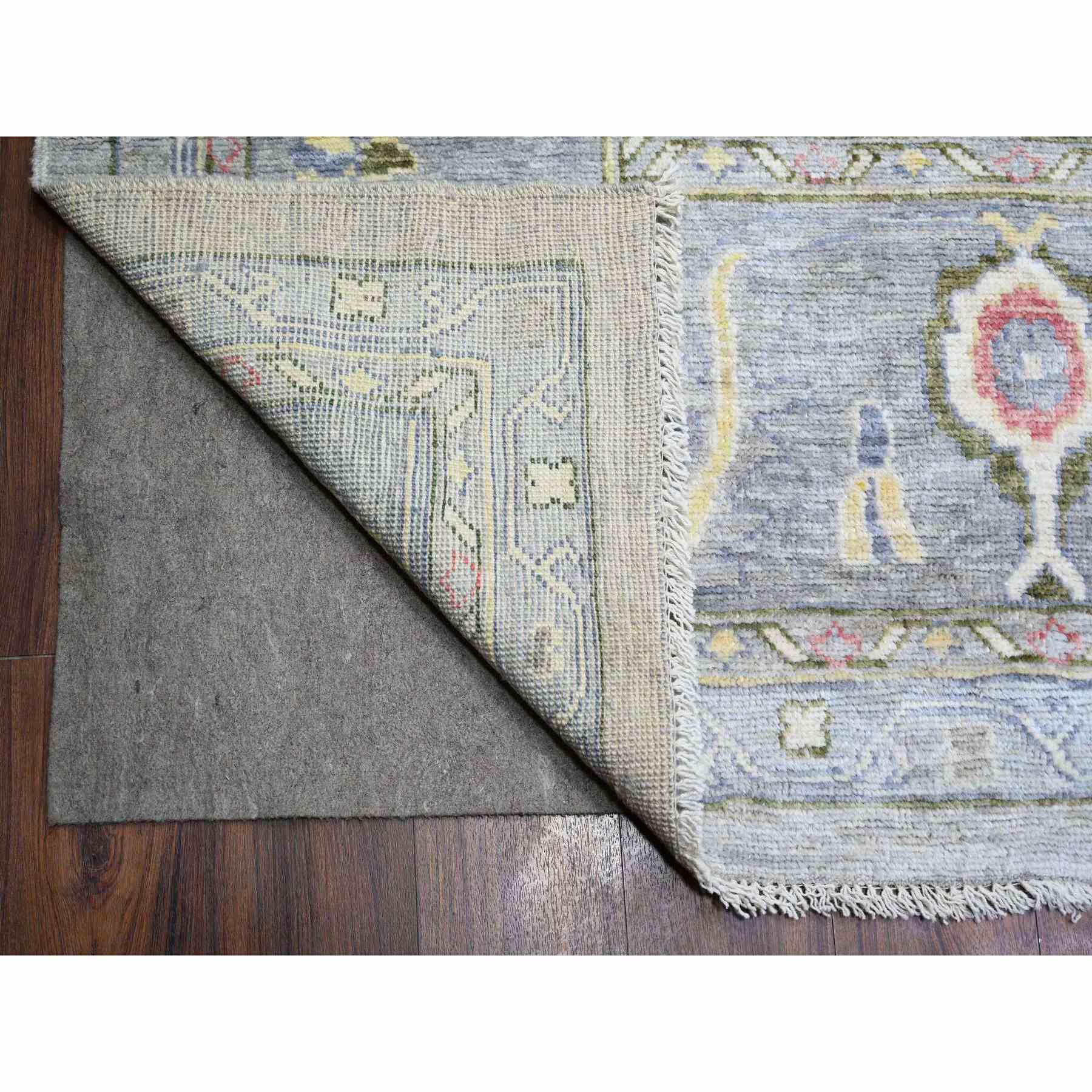 Oushak-And-Peshawar-Hand-Knotted-Rug-371925