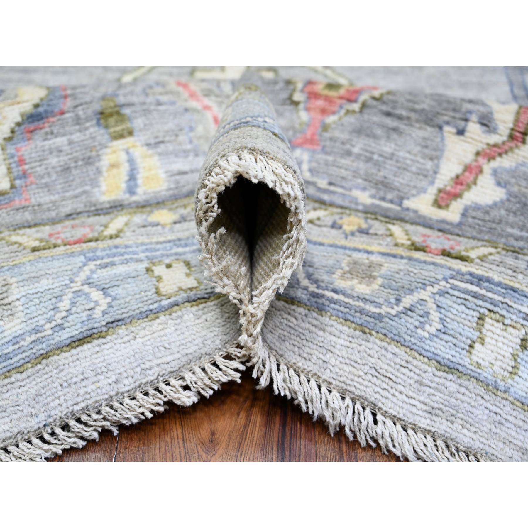 Oushak-And-Peshawar-Hand-Knotted-Rug-371925