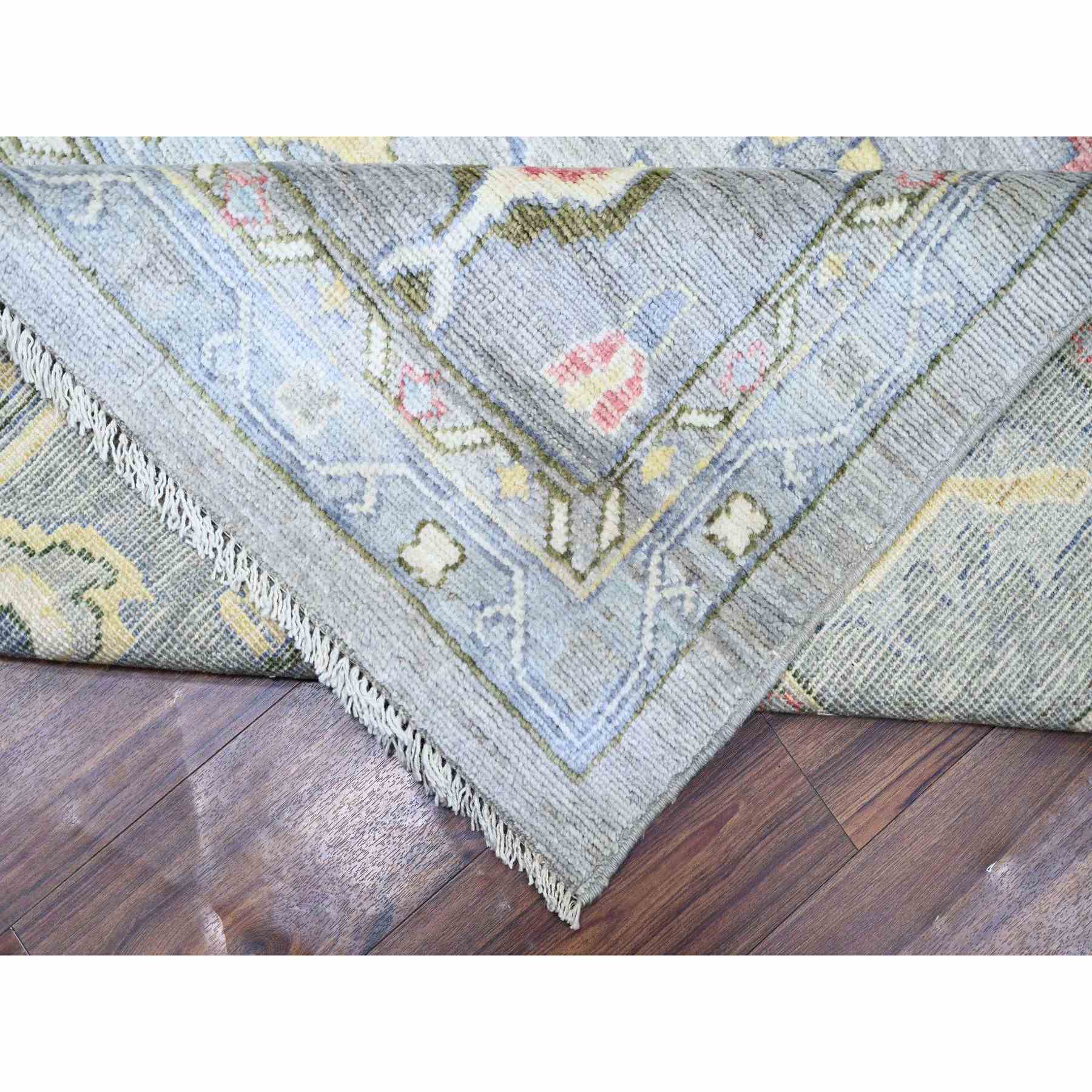 Oushak-And-Peshawar-Hand-Knotted-Rug-371925