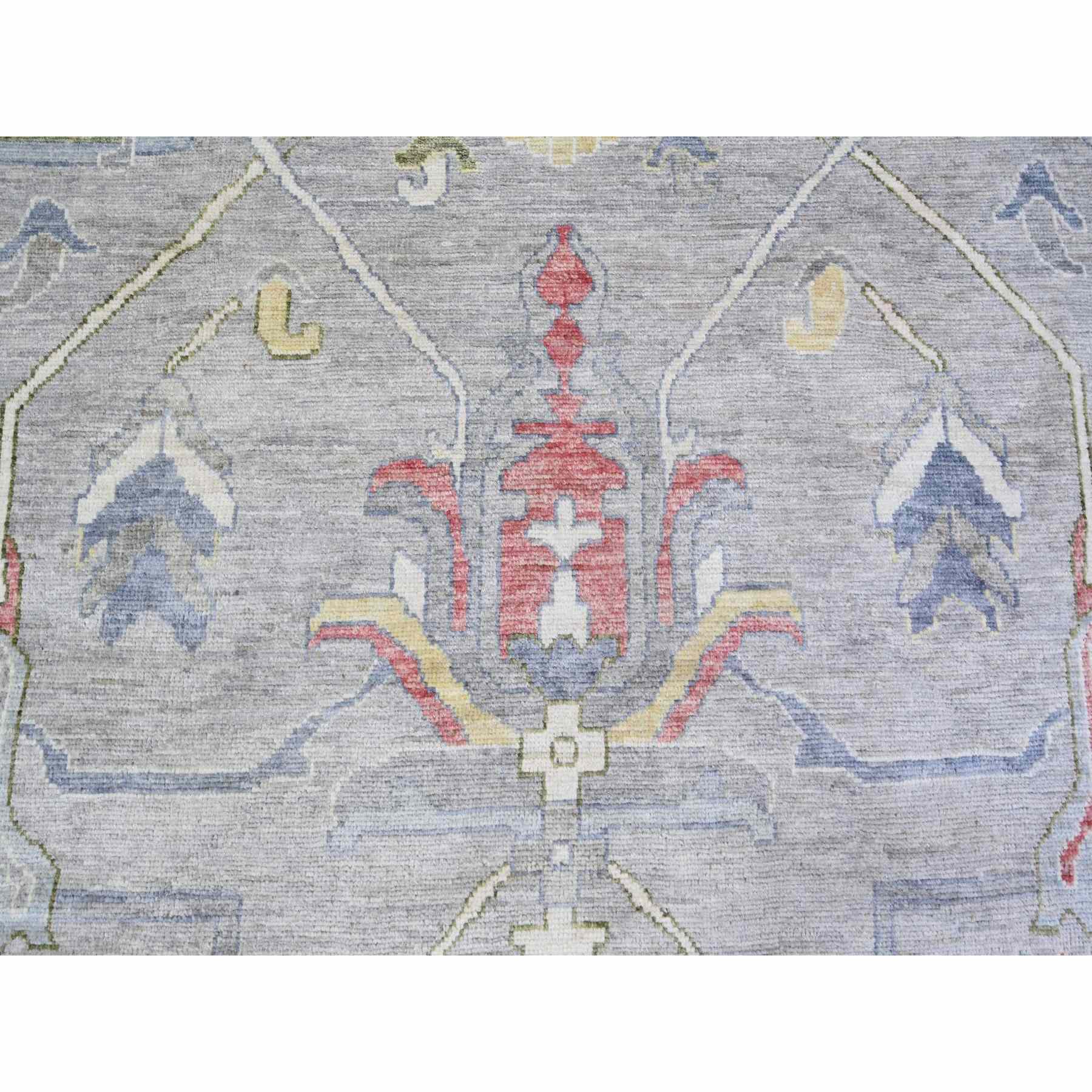 Oushak-And-Peshawar-Hand-Knotted-Rug-371925