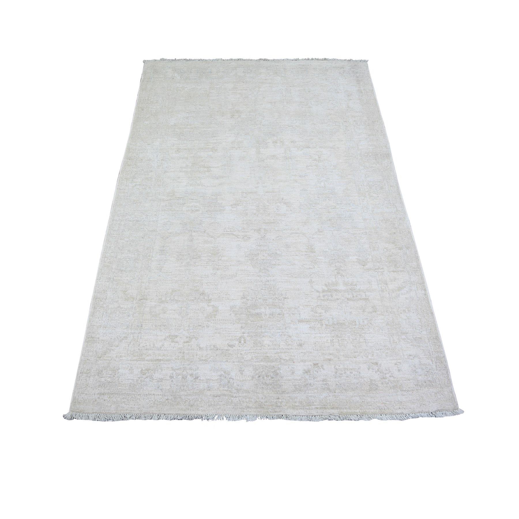 Oushak-And-Peshawar-Hand-Knotted-Rug-372310