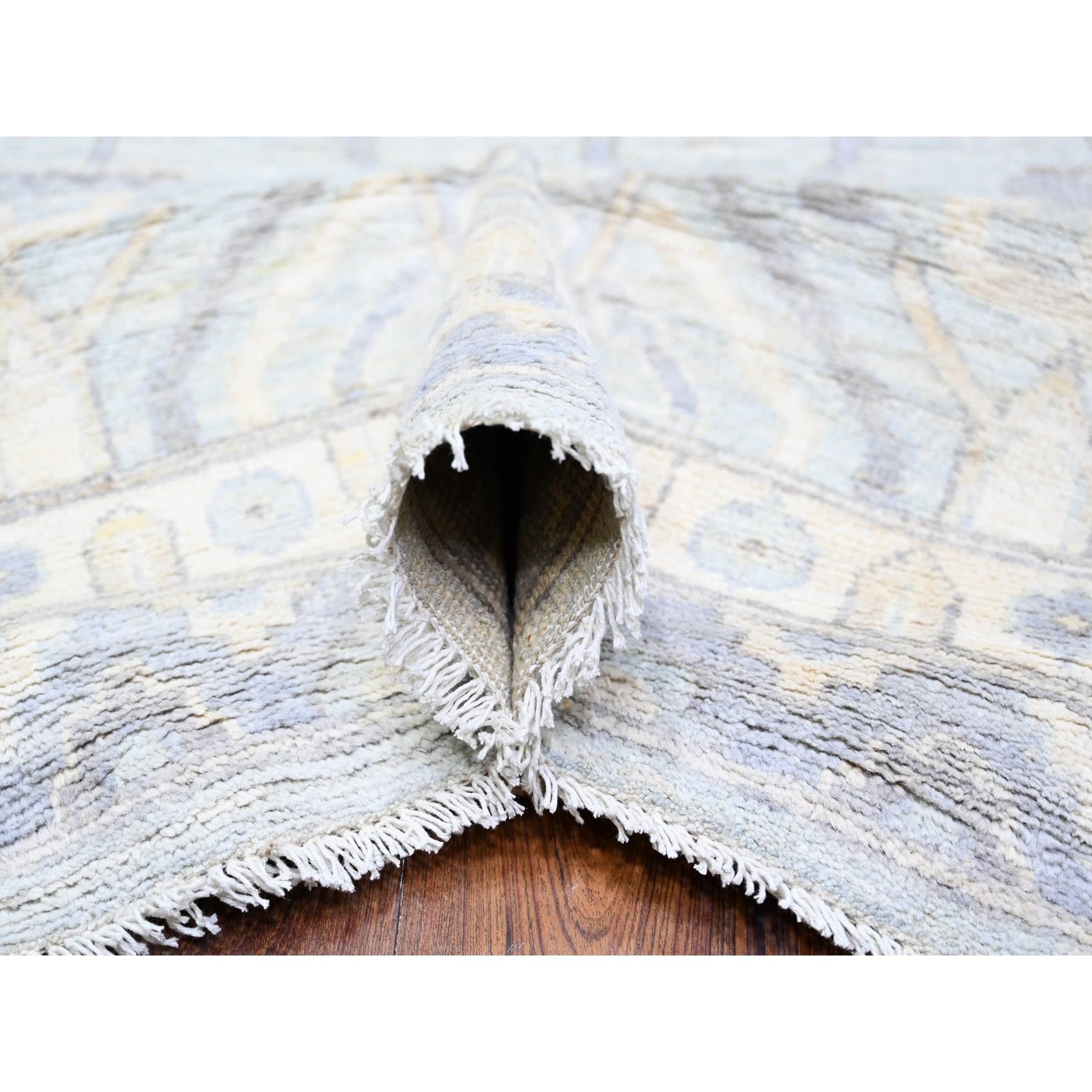 Oushak-And-Peshawar-Hand-Knotted-Rug-372325