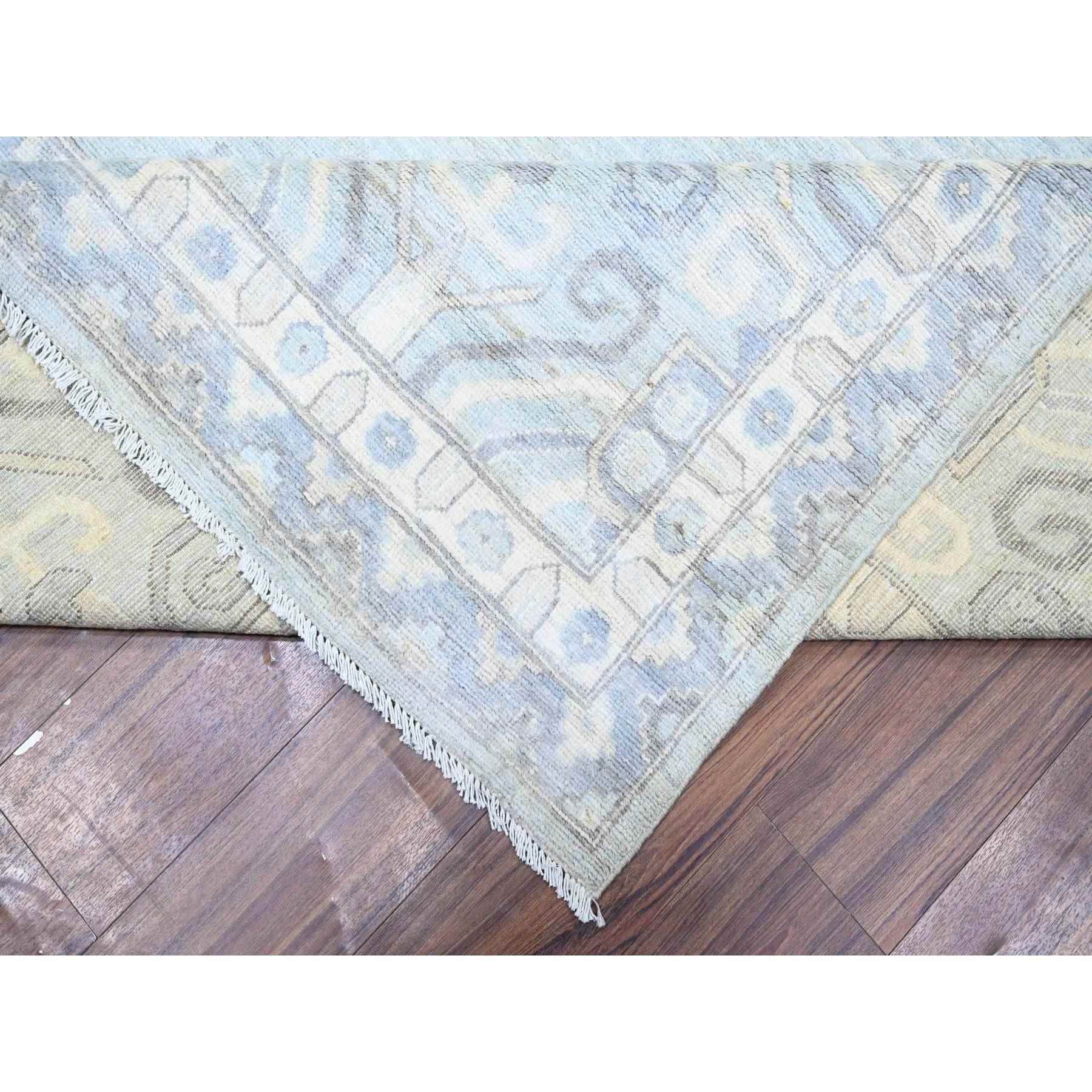 Oushak-And-Peshawar-Hand-Knotted-Rug-372325