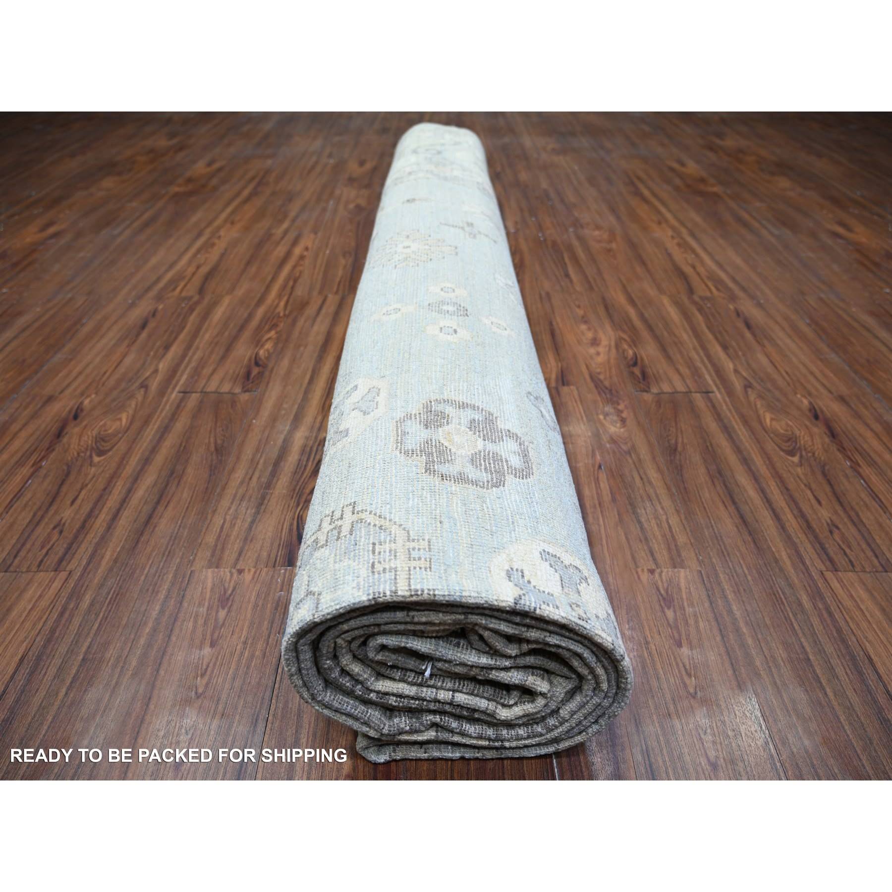 Oushak-And-Peshawar-Hand-Knotted-Rug-372325