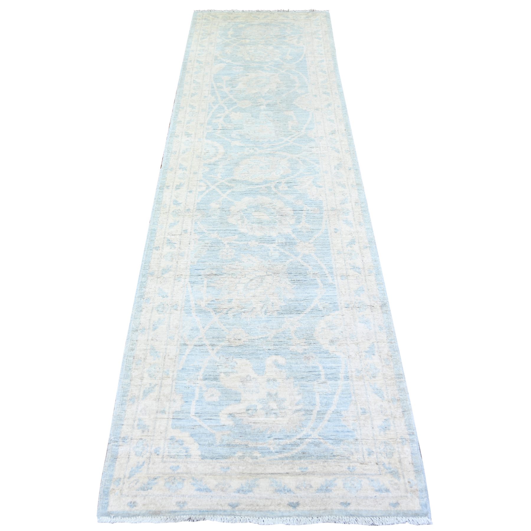 Oushak-And-Peshawar-Hand-Knotted-Rug-372350