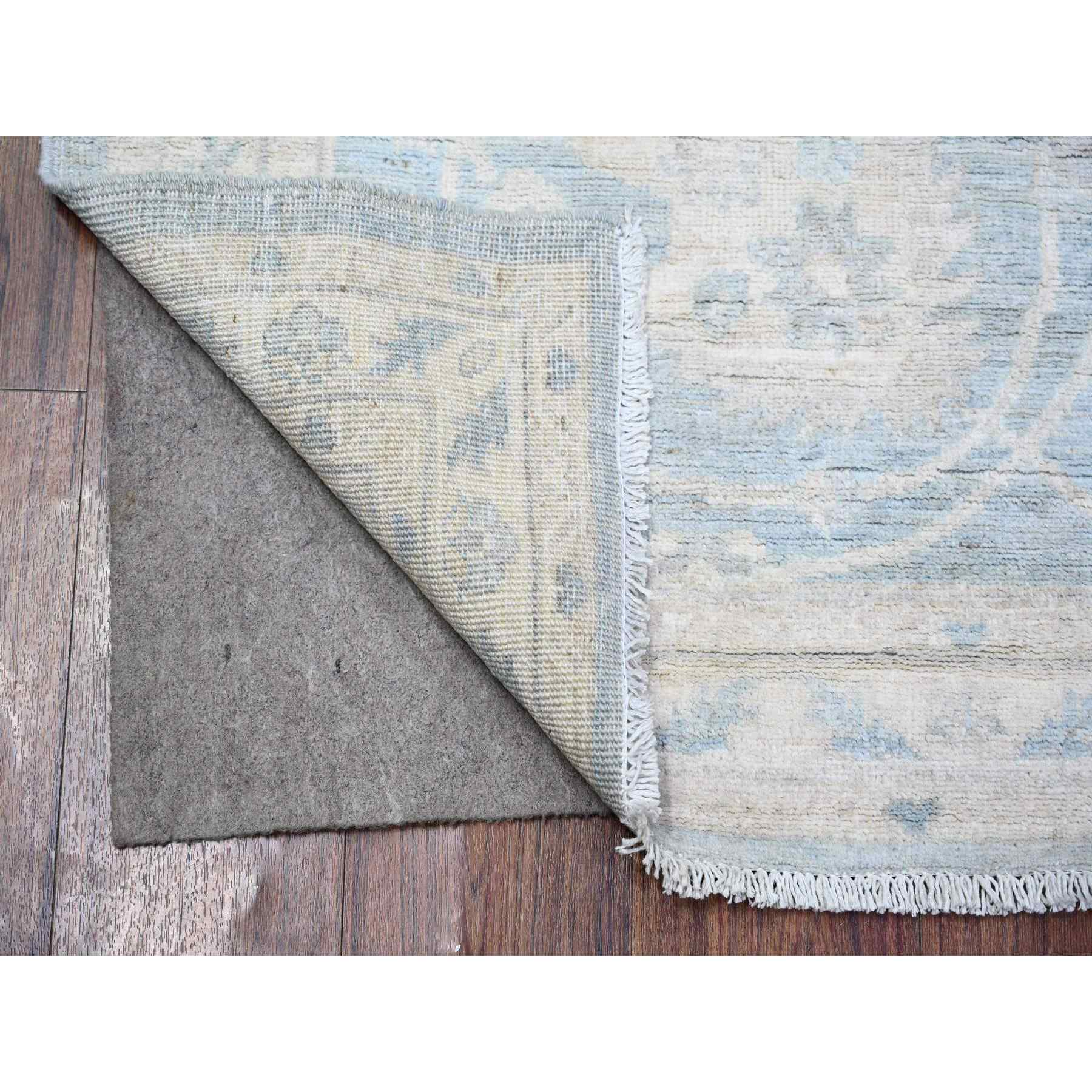 Oushak-And-Peshawar-Hand-Knotted-Rug-372350