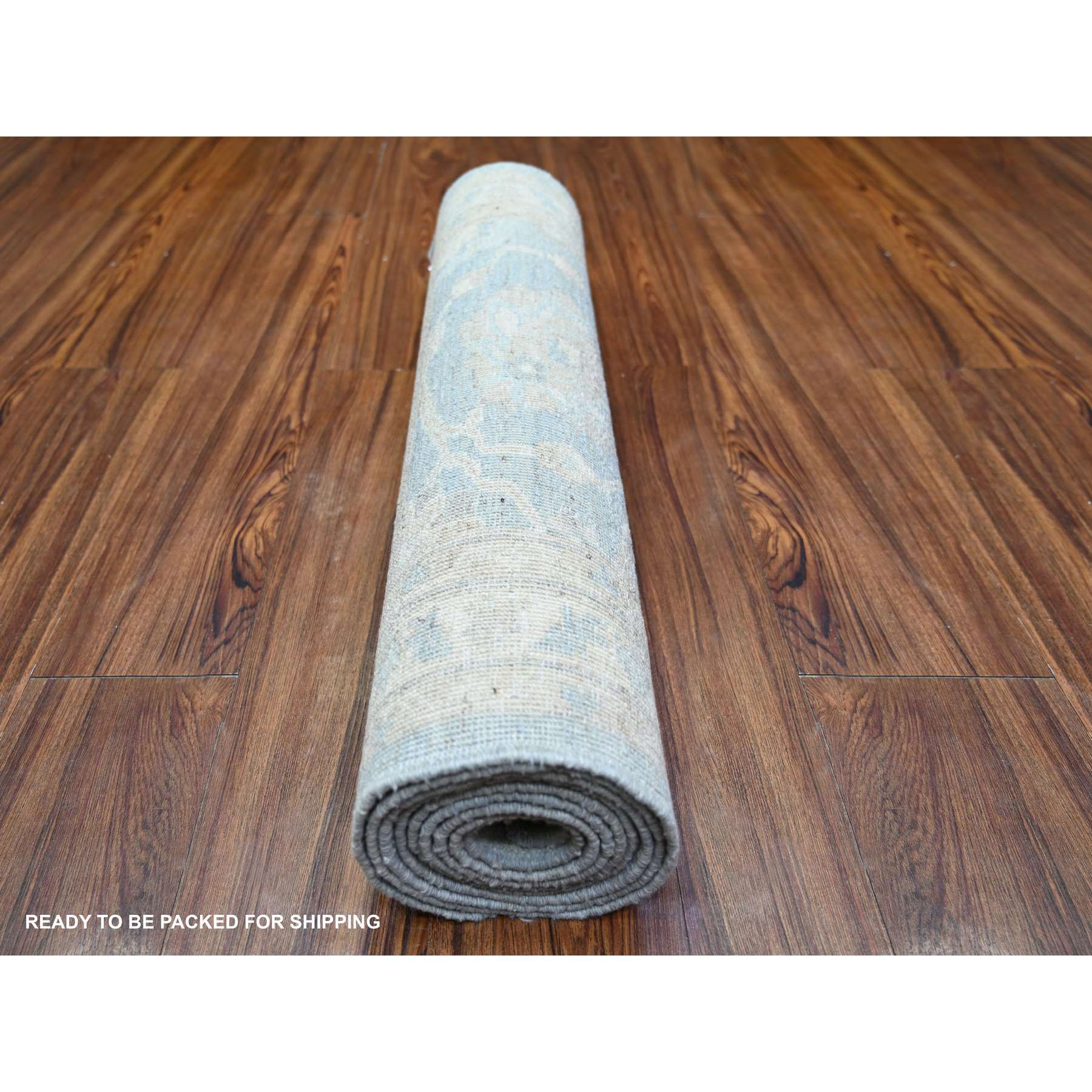 Oushak-And-Peshawar-Hand-Knotted-Rug-372350