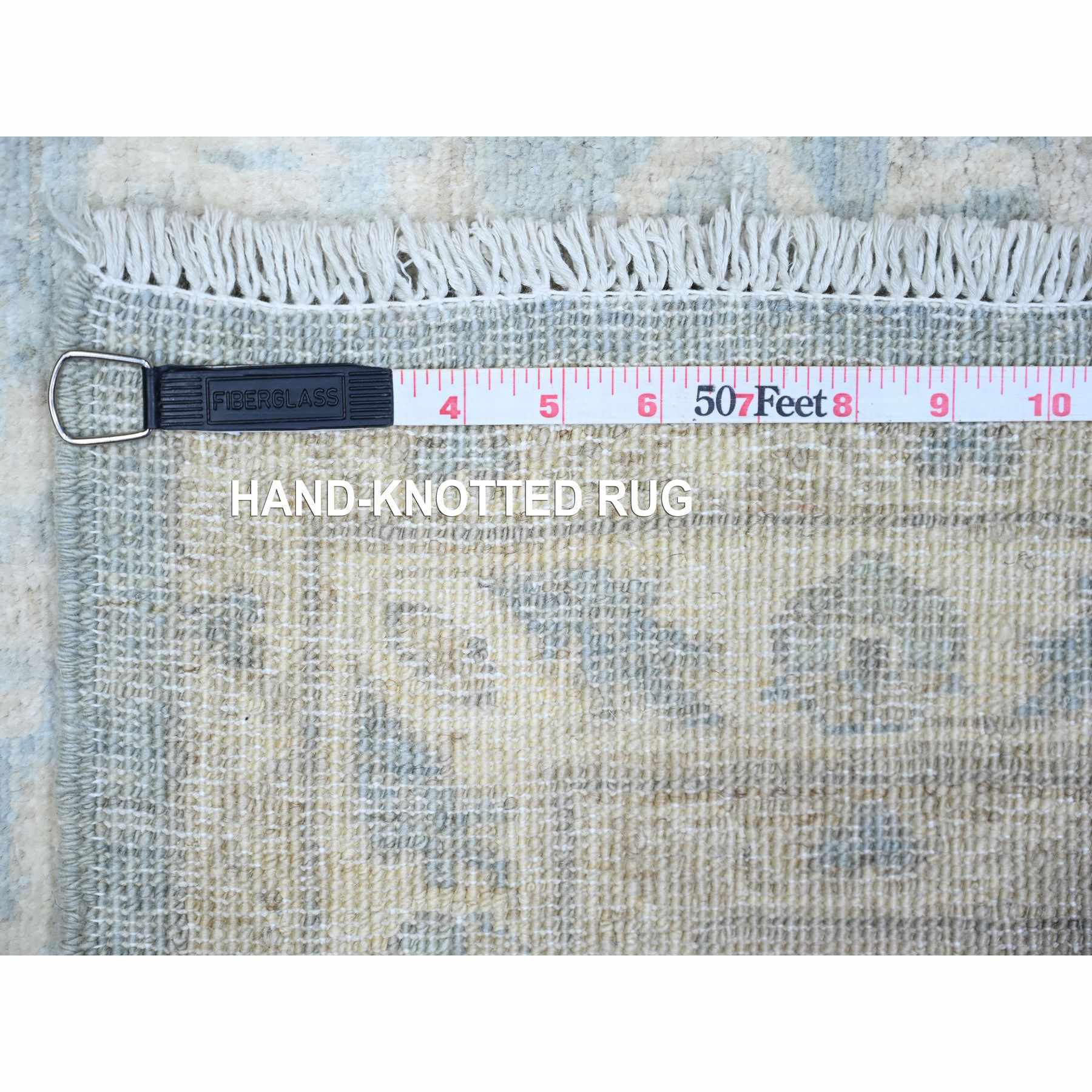 Oushak-And-Peshawar-Hand-Knotted-Rug-372350