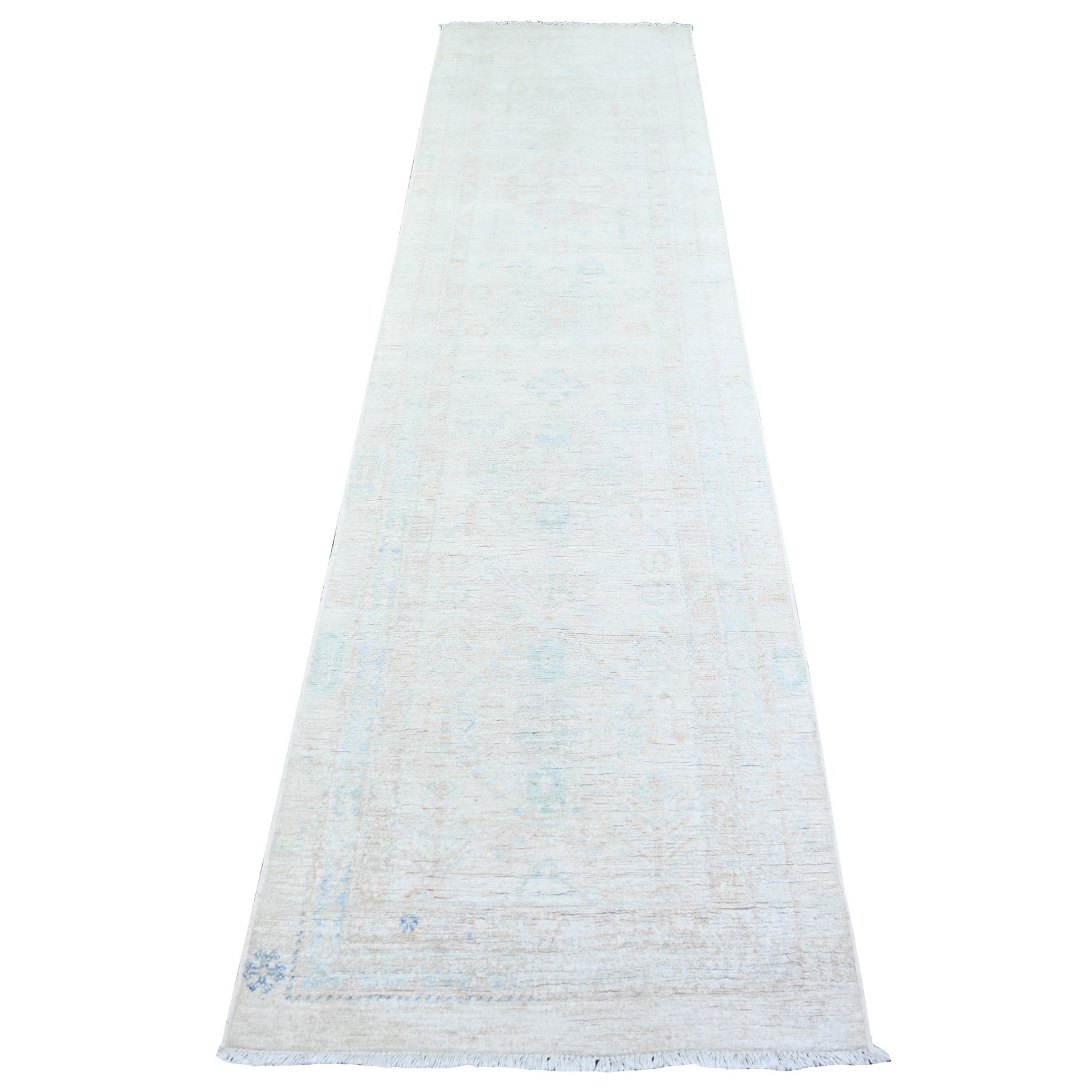 Oushak-And-Peshawar-Hand-Knotted-Rug-372355