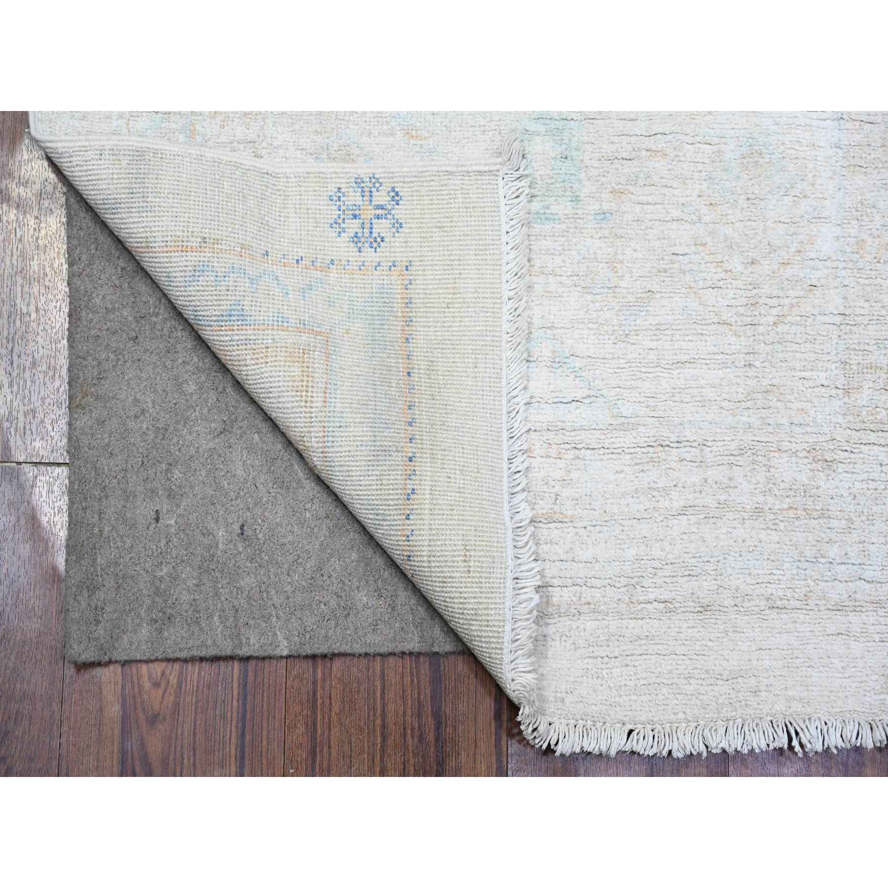 Oushak-And-Peshawar-Hand-Knotted-Rug-372355