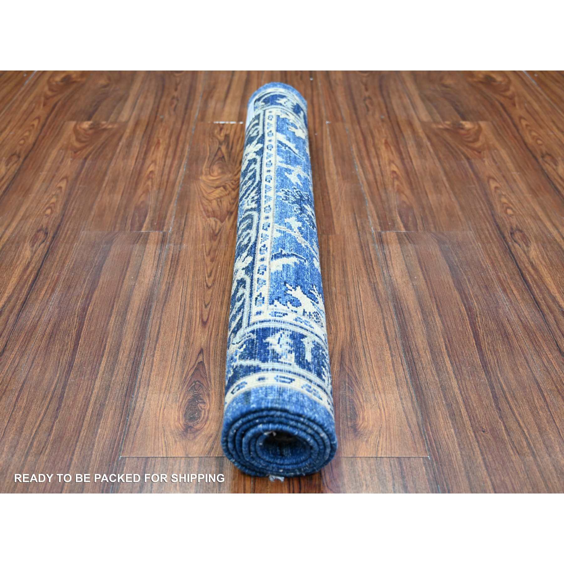 Oushak-And-Peshawar-Hand-Knotted-Rug-372365