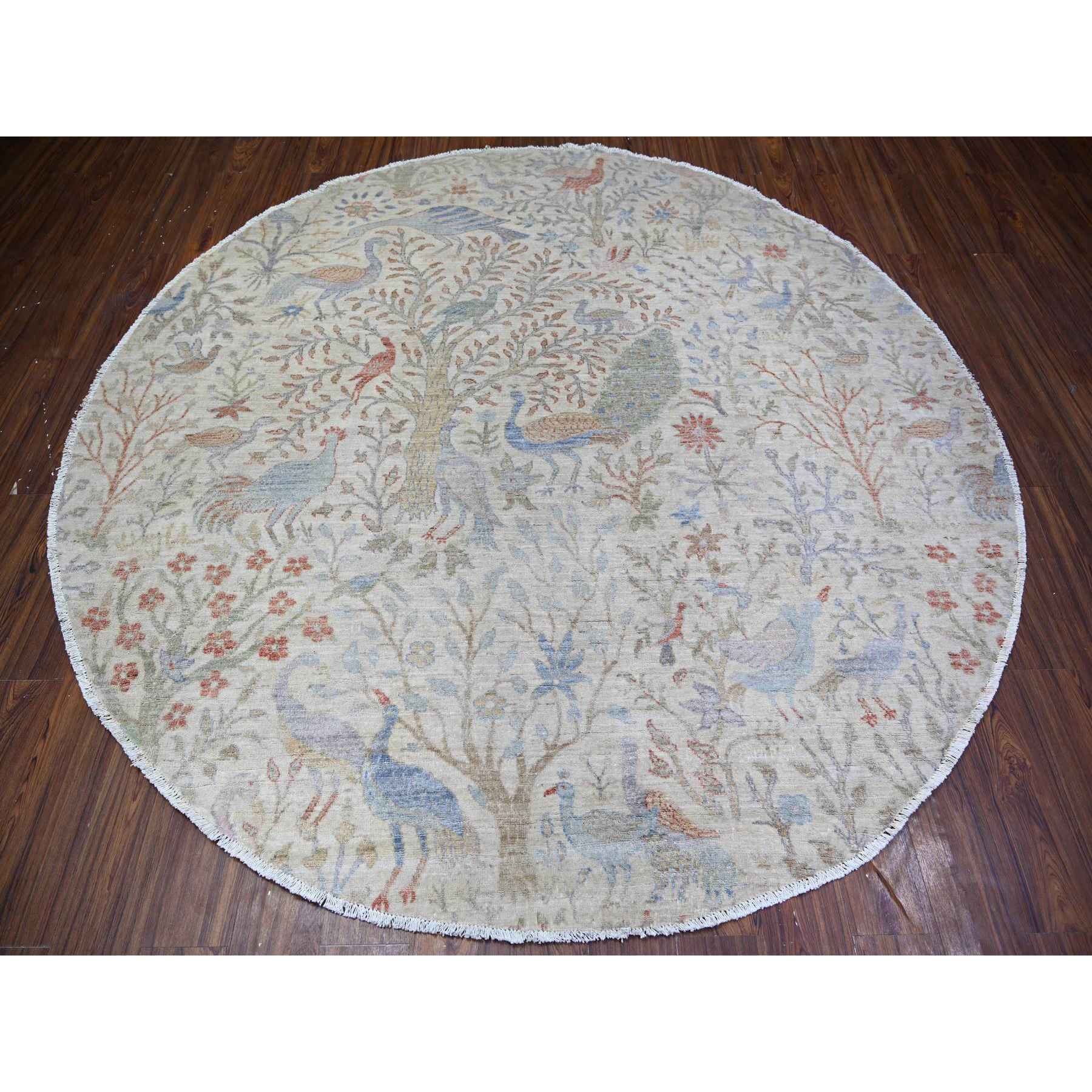 Oushak-And-Peshawar-Hand-Knotted-Rug-372480