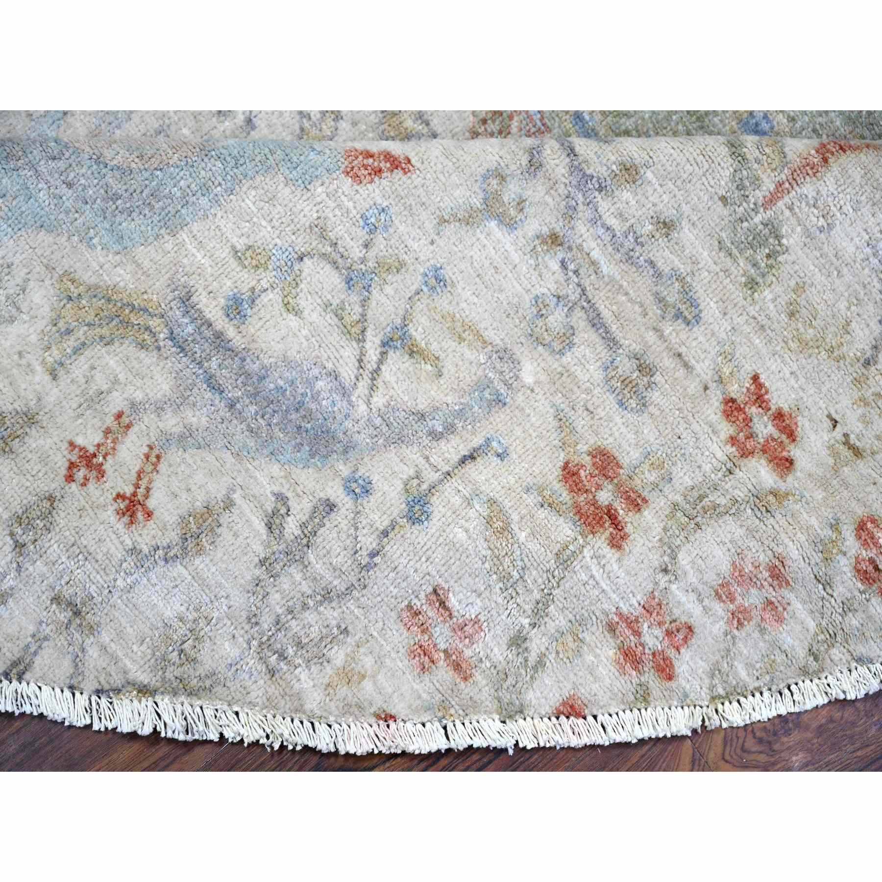 Oushak-And-Peshawar-Hand-Knotted-Rug-372480