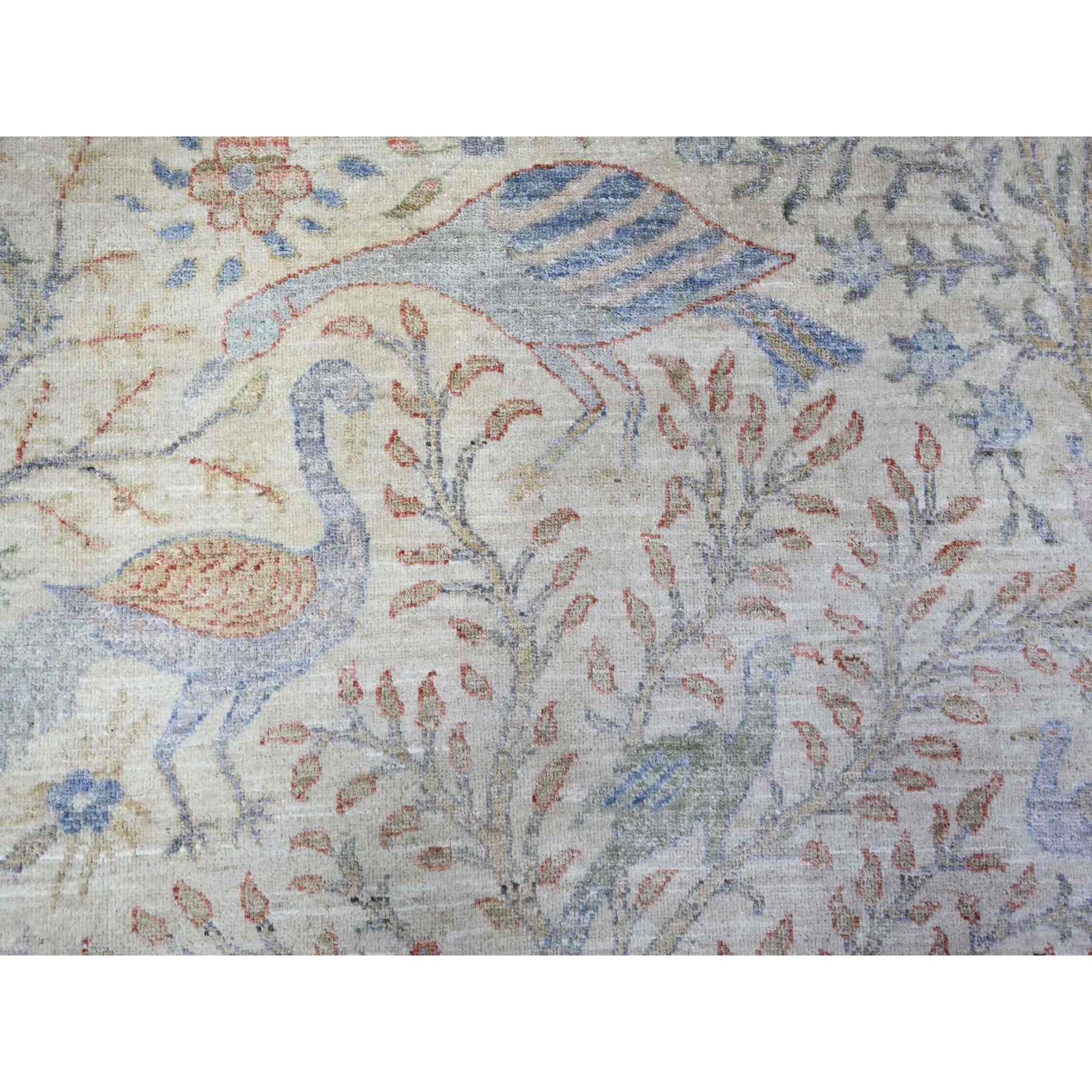 Oushak-And-Peshawar-Hand-Knotted-Rug-372480