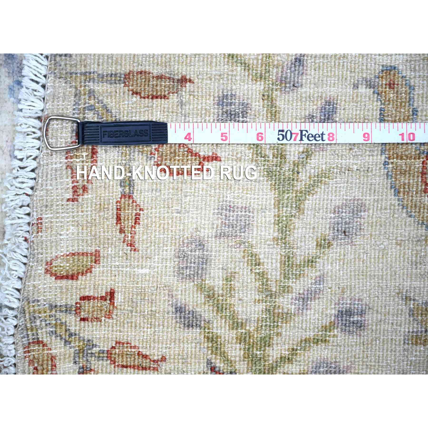 Oushak-And-Peshawar-Hand-Knotted-Rug-372480