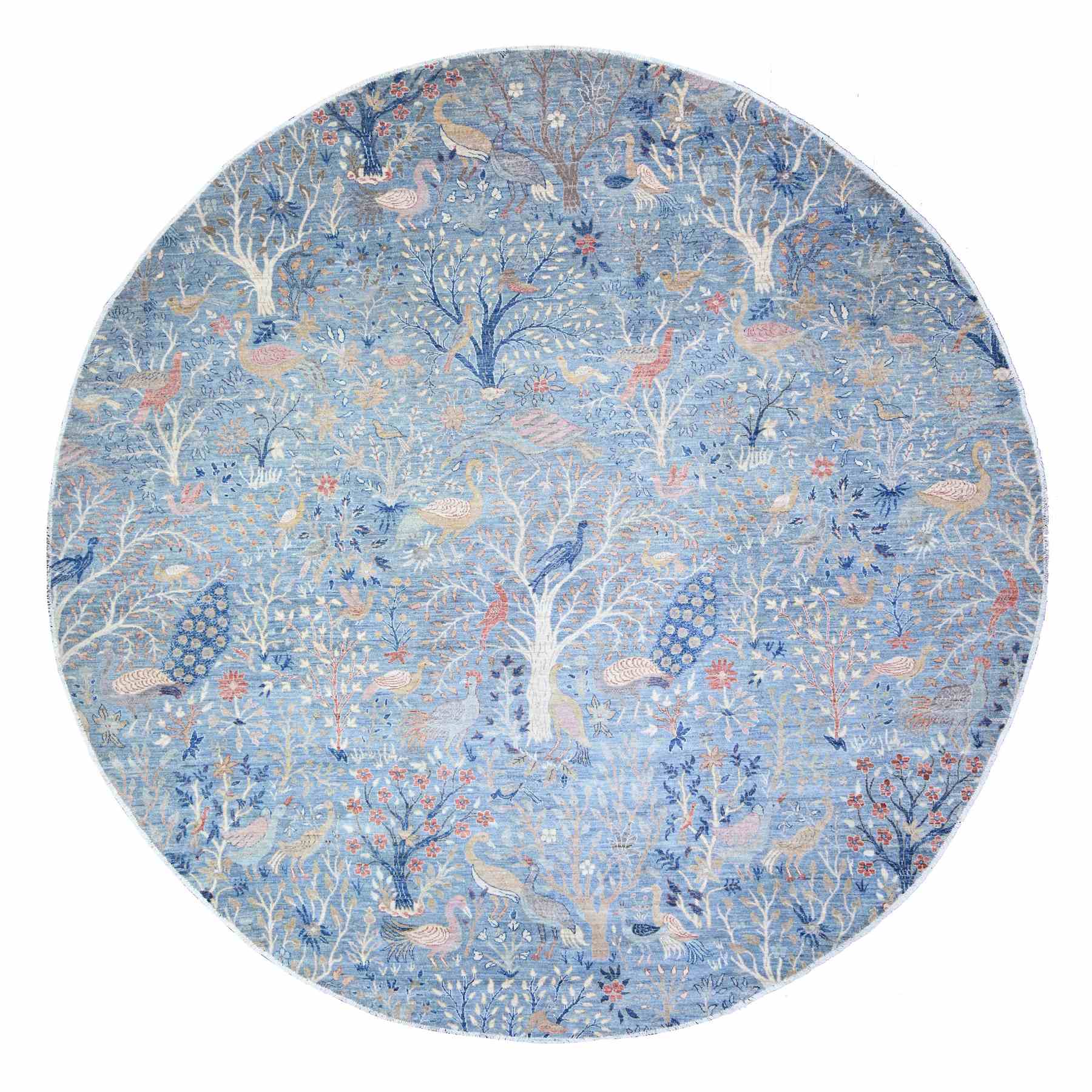 Oushak-And-Peshawar-Hand-Knotted-Rug-372485