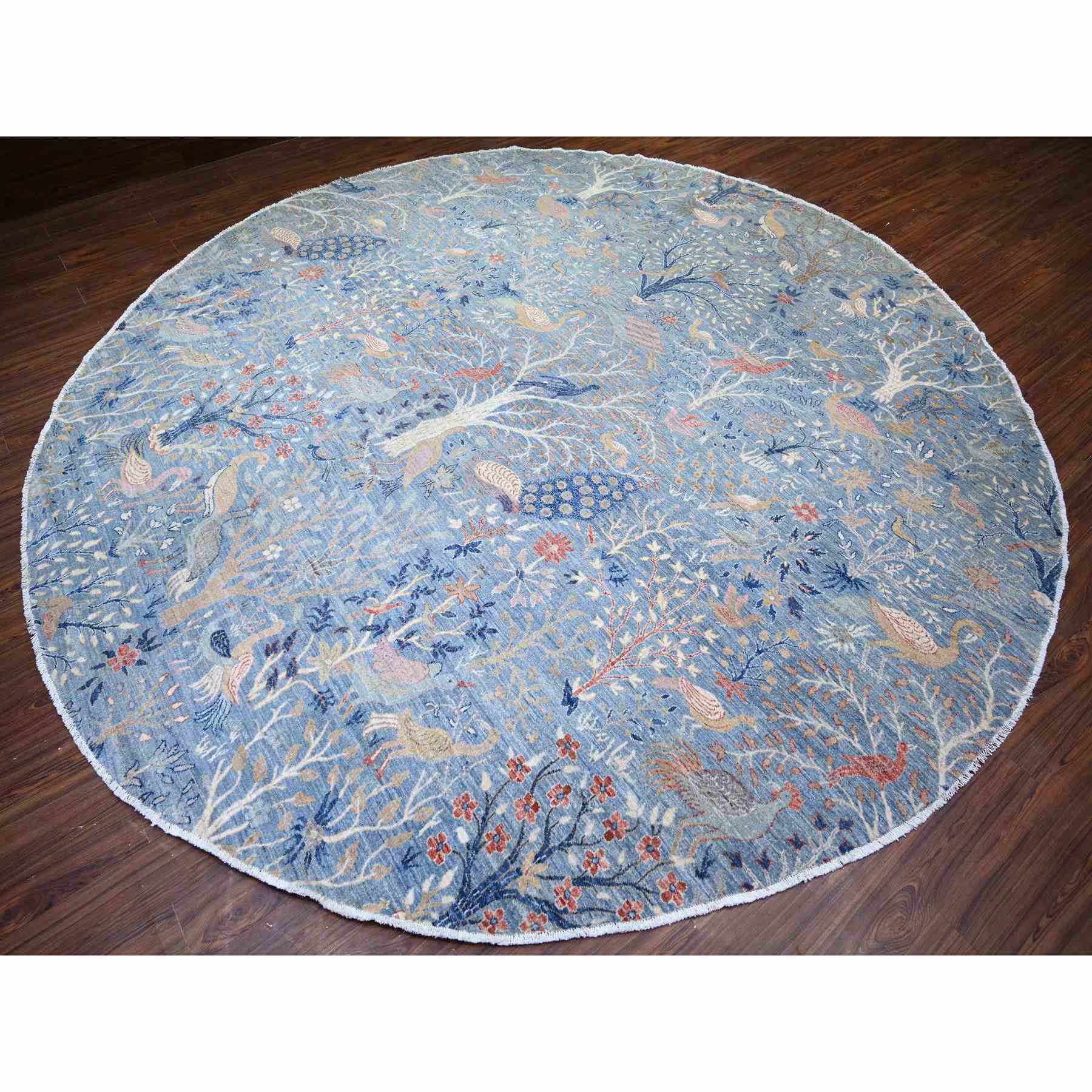 Oushak-And-Peshawar-Hand-Knotted-Rug-372485