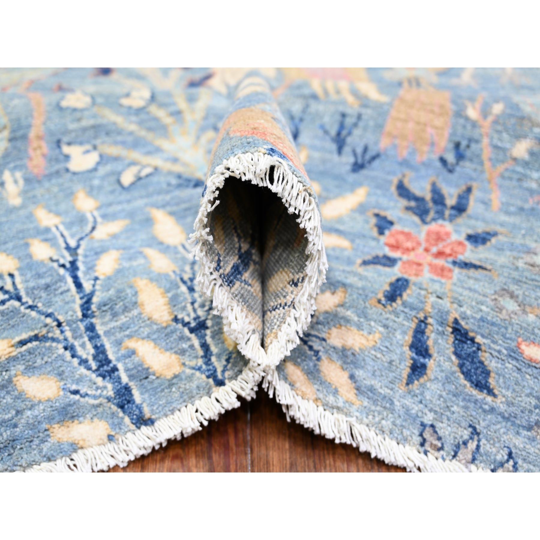 Oushak-And-Peshawar-Hand-Knotted-Rug-372485