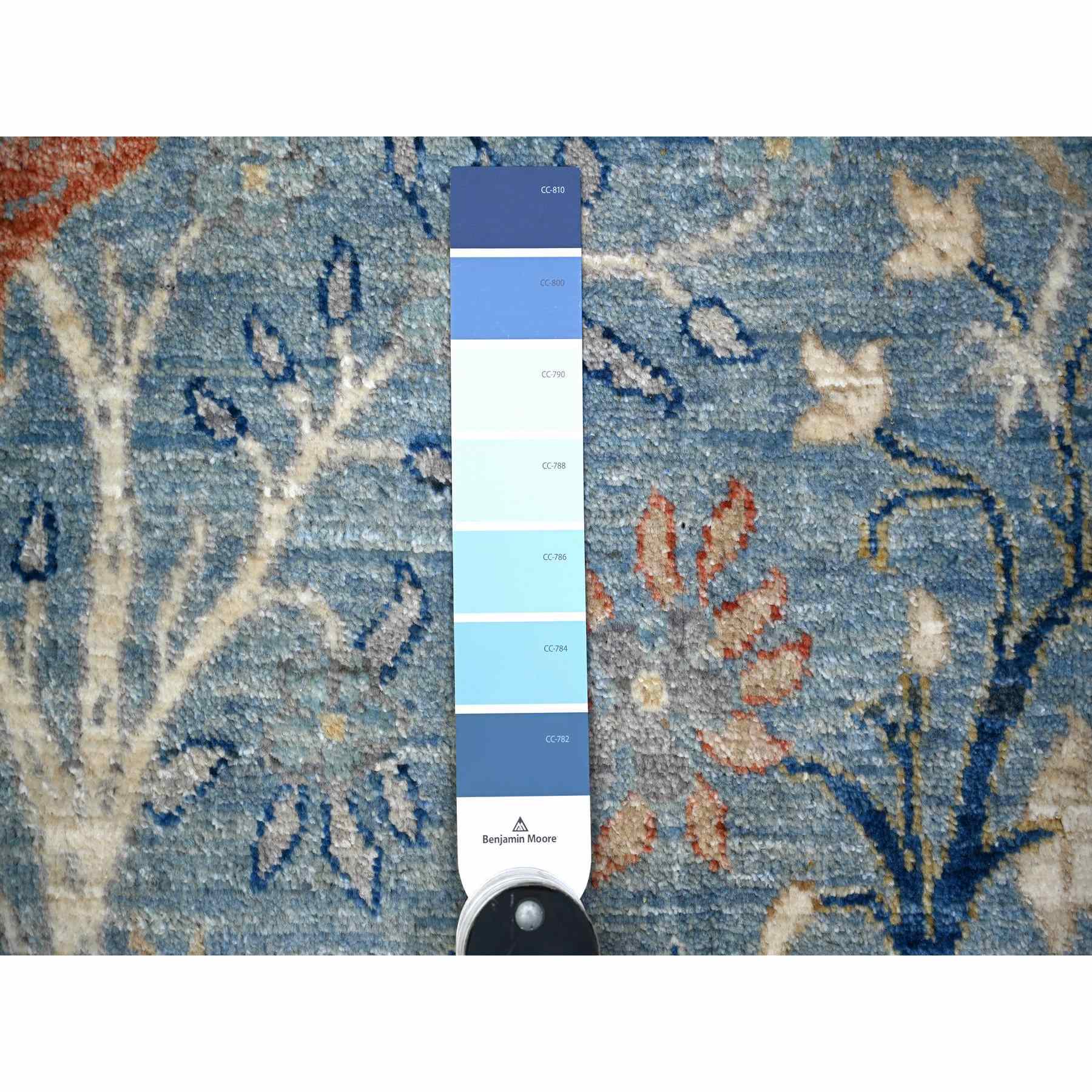 Oushak-And-Peshawar-Hand-Knotted-Rug-372485