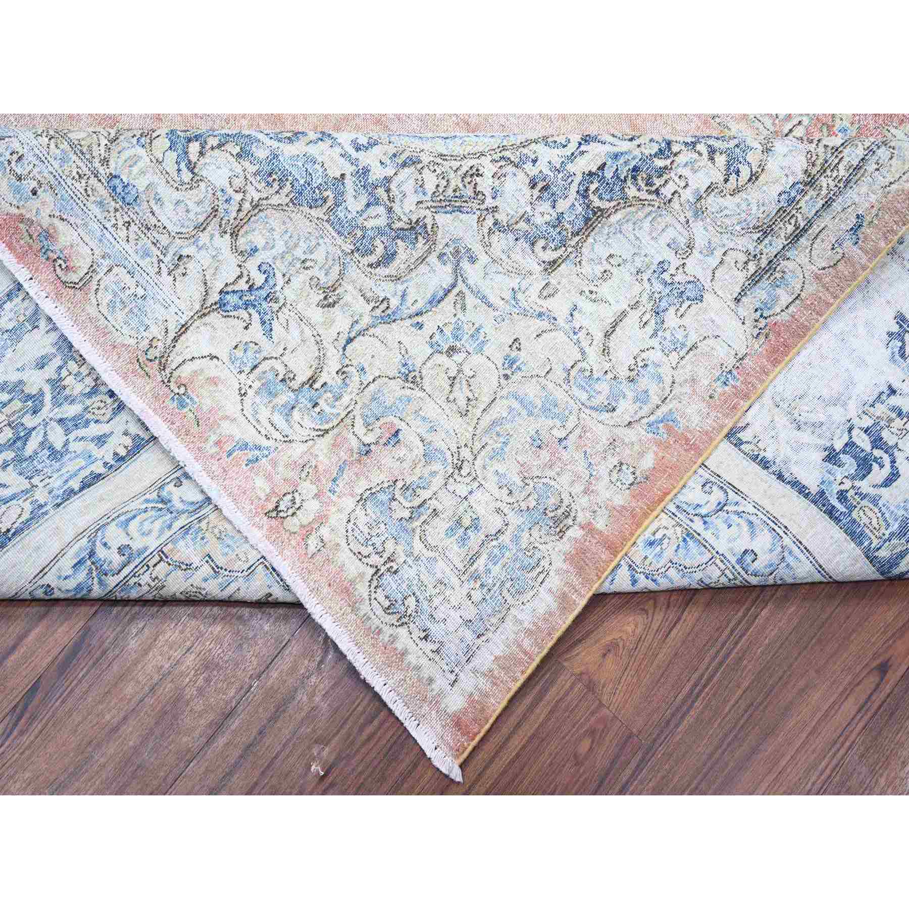 Overdyed-Vintage-Hand-Knotted-Rug-372395