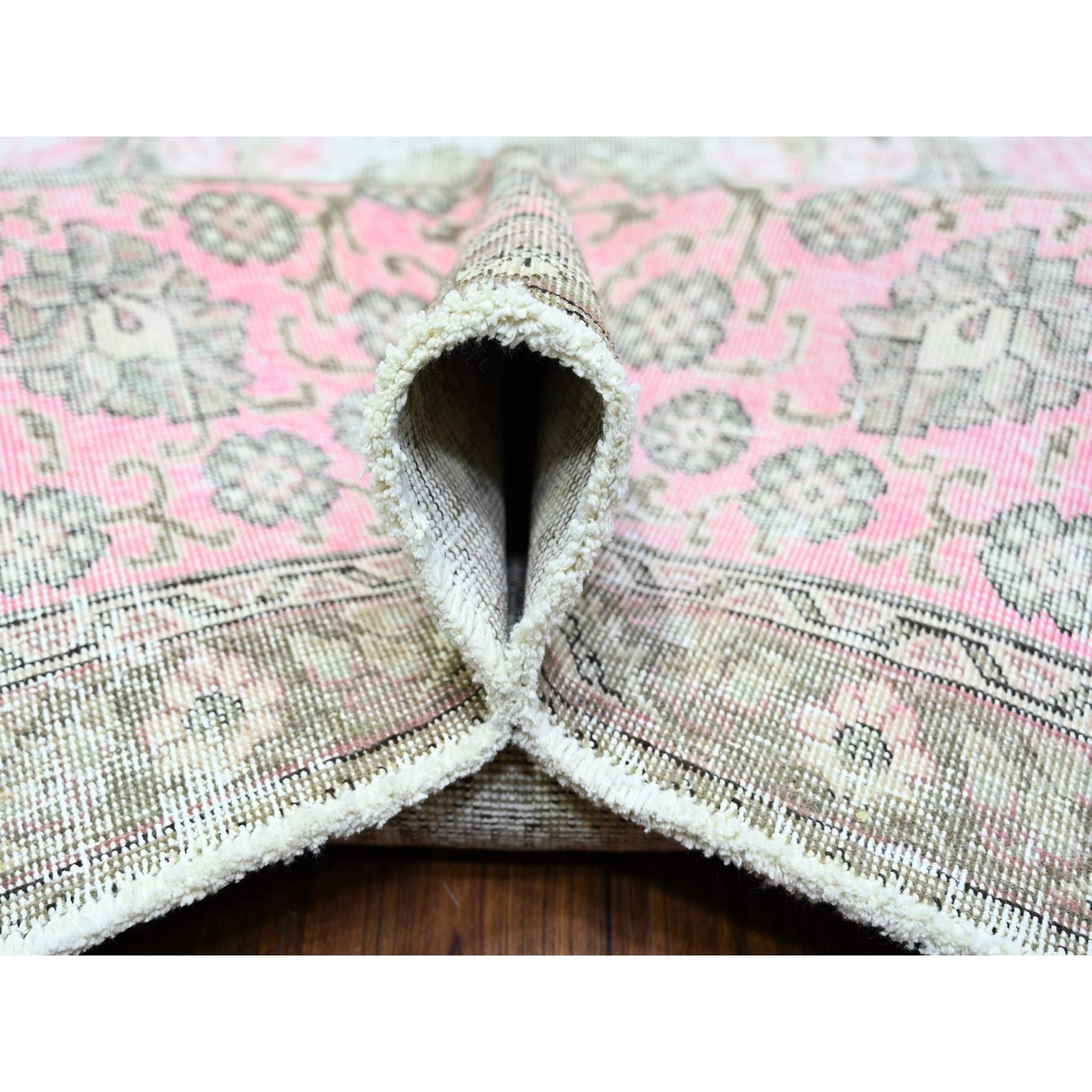 Overdyed-Vintage-Hand-Knotted-Rug-372405