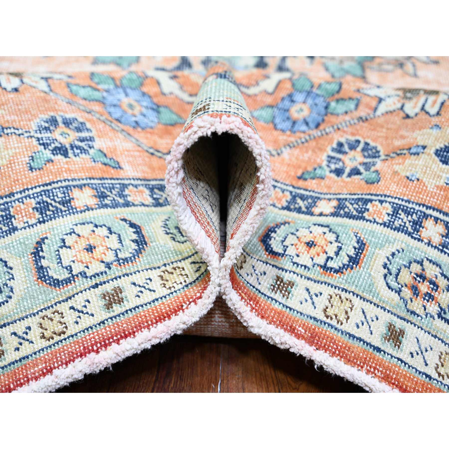 Overdyed-Vintage-Hand-Knotted-Rug-372415