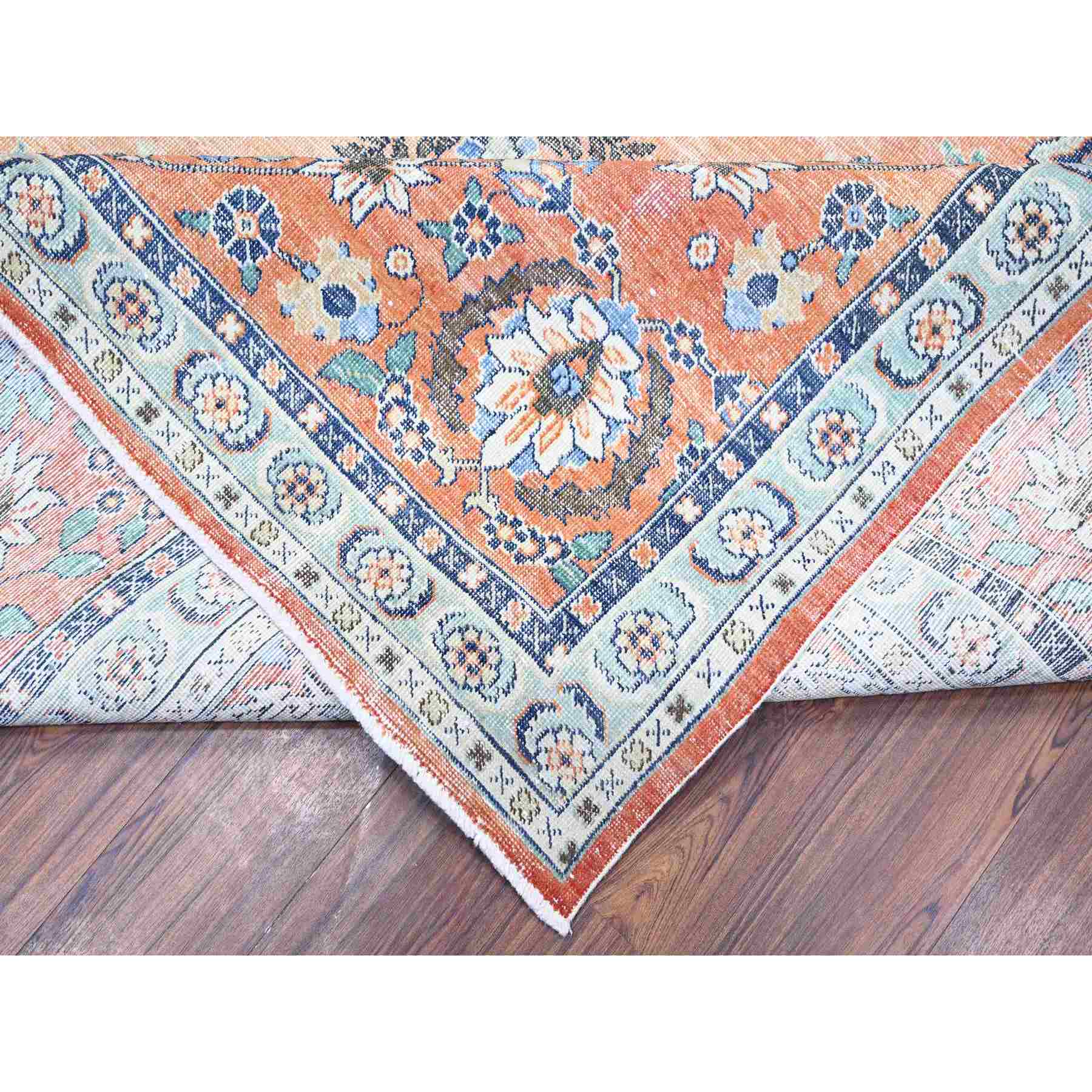 Overdyed-Vintage-Hand-Knotted-Rug-372415