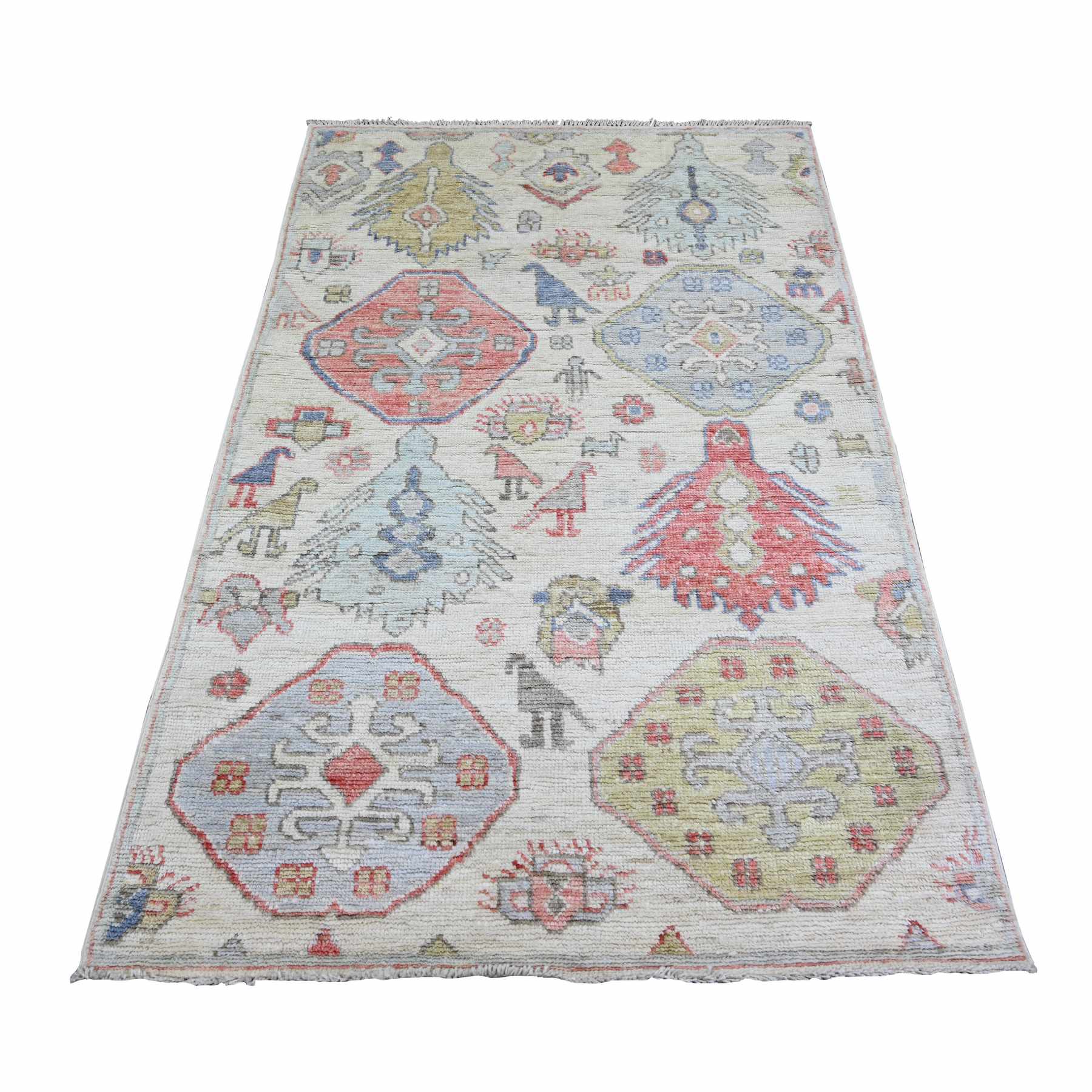 Tribal-Geometric-Hand-Knotted-Rug-371150