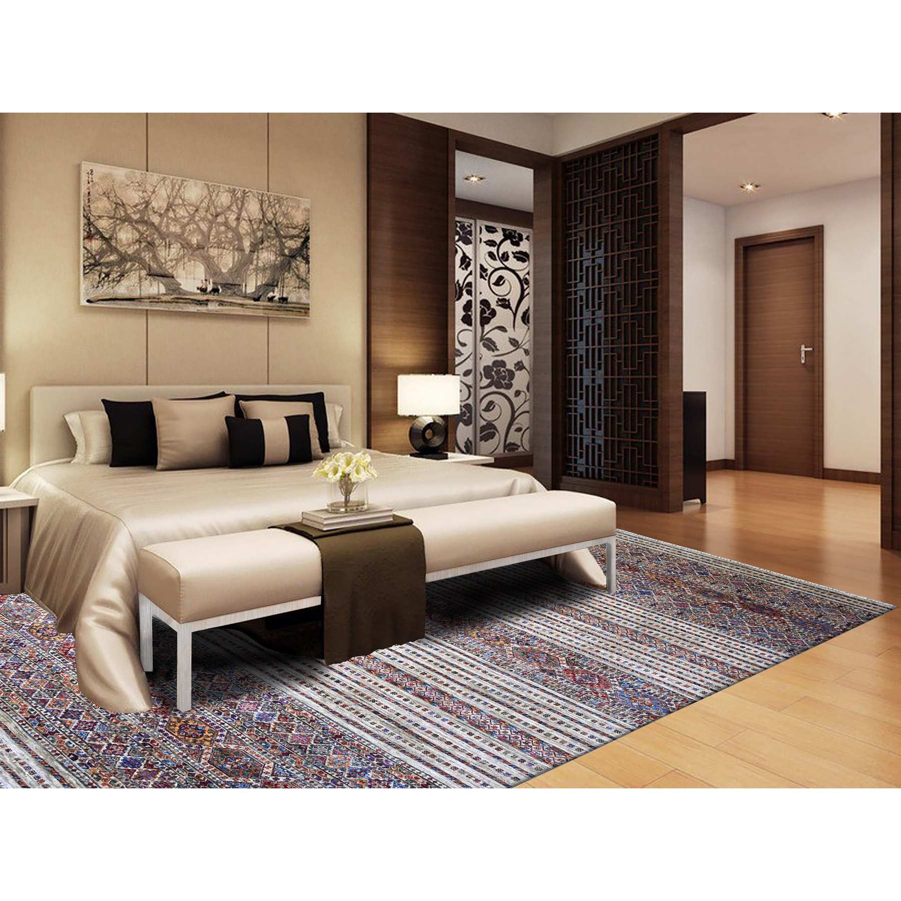 Kazak-Hand-Knotted-Rug-373095