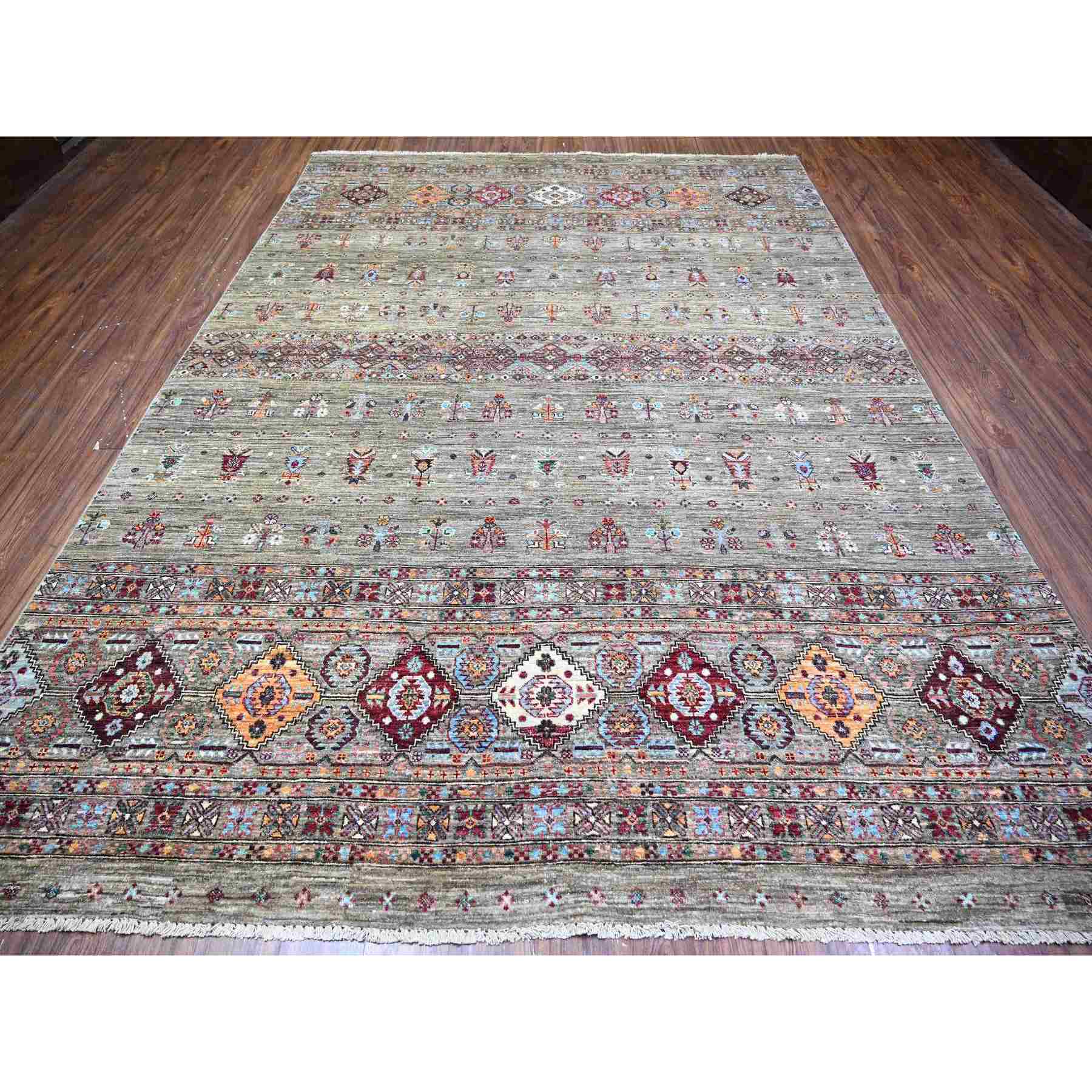 Kazak-Hand-Knotted-Rug-373105