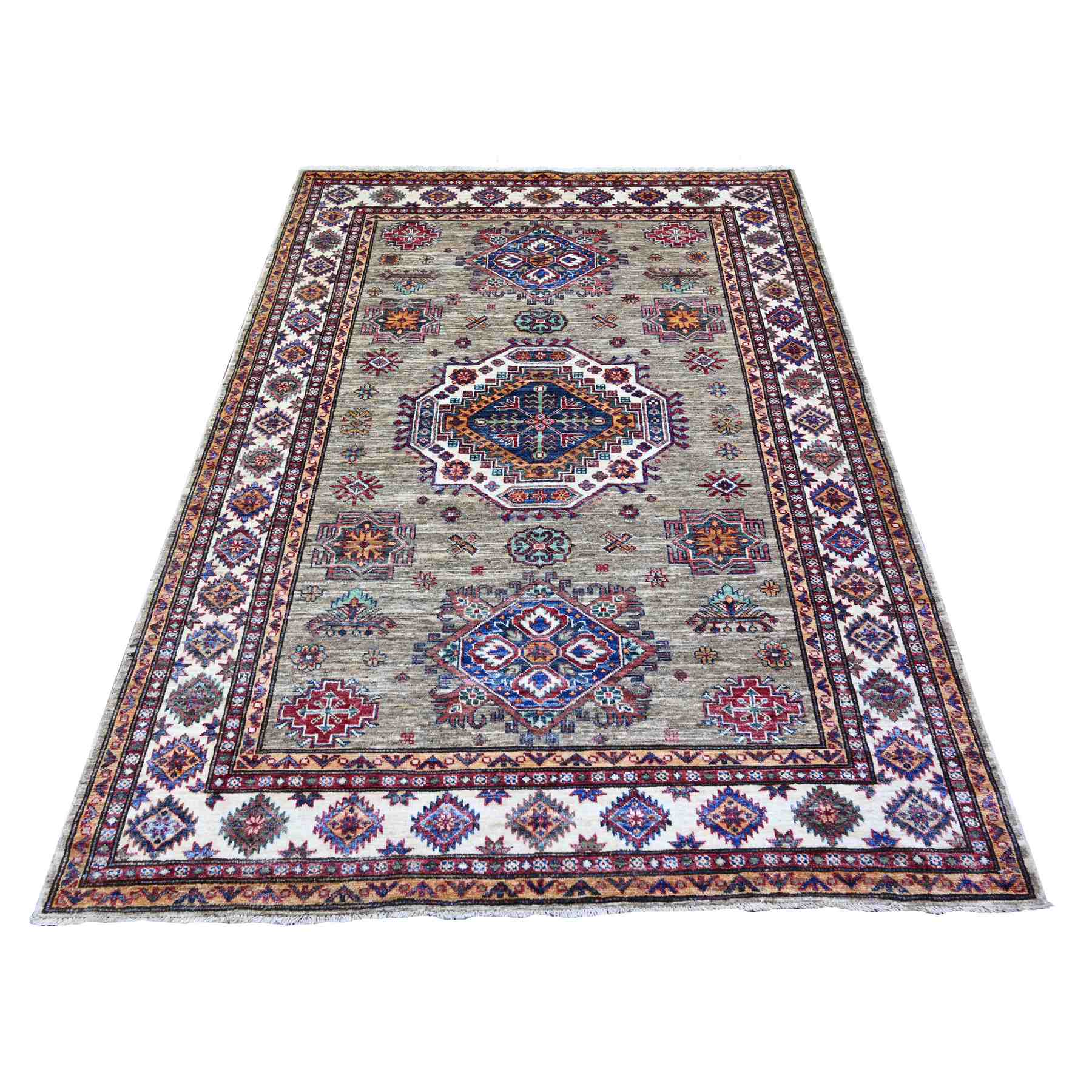 Kazak-Hand-Knotted-Rug-373985